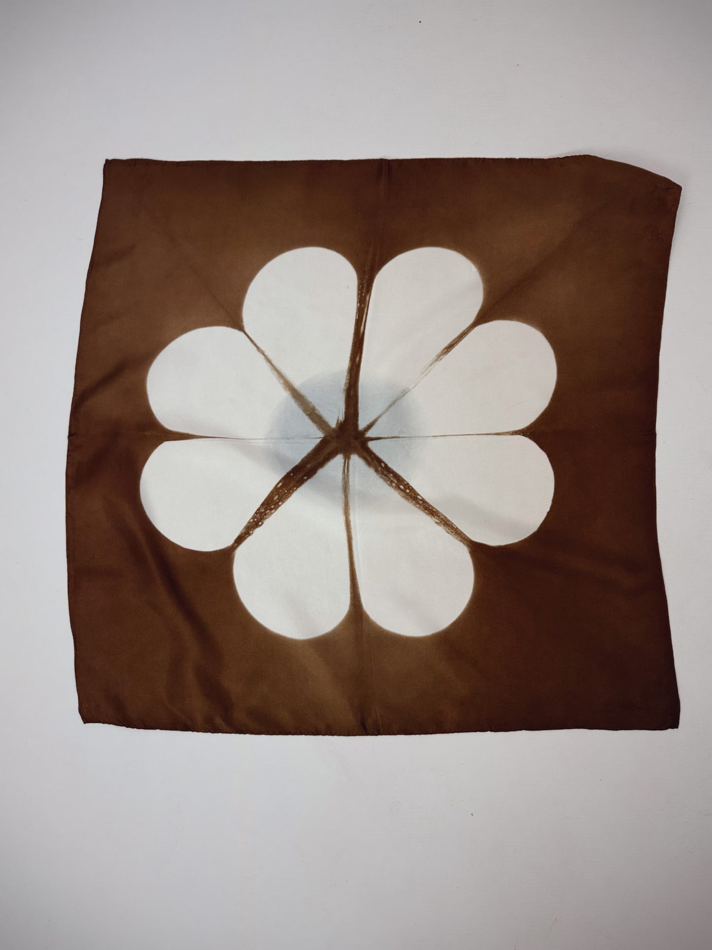 Denovembre Marguerite Scarf Chestnut/Azur