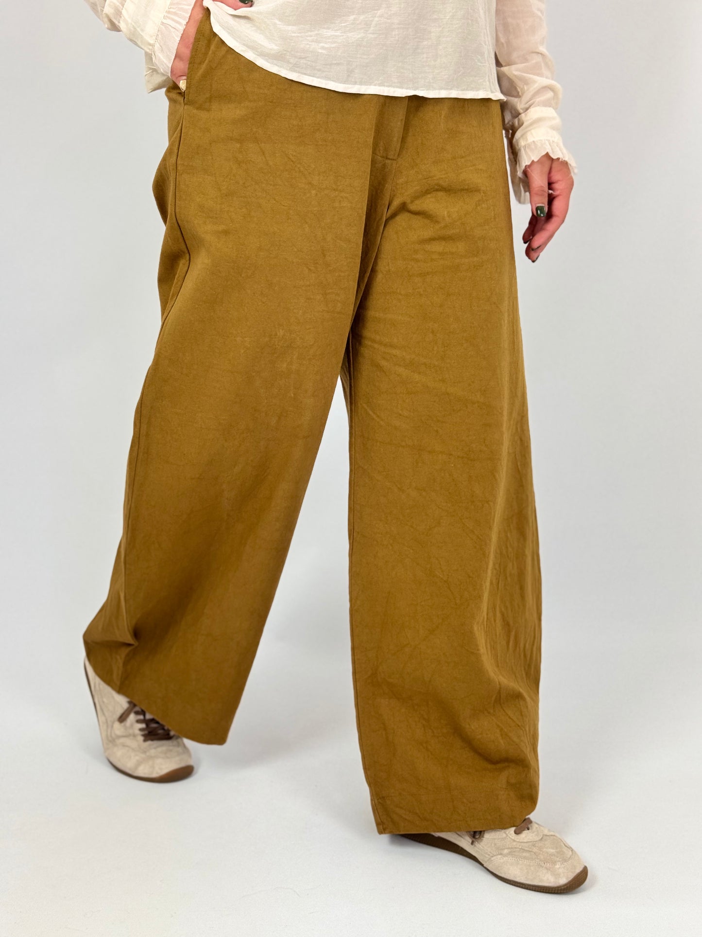 Sula Wide Leg Trousers Tobacco