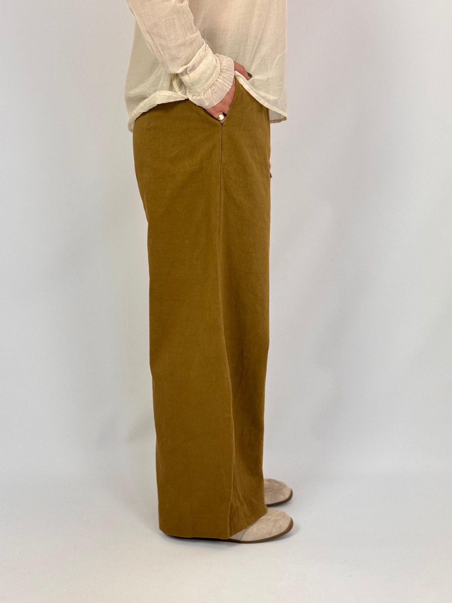 Sula Wide Leg Trousers Tobacco