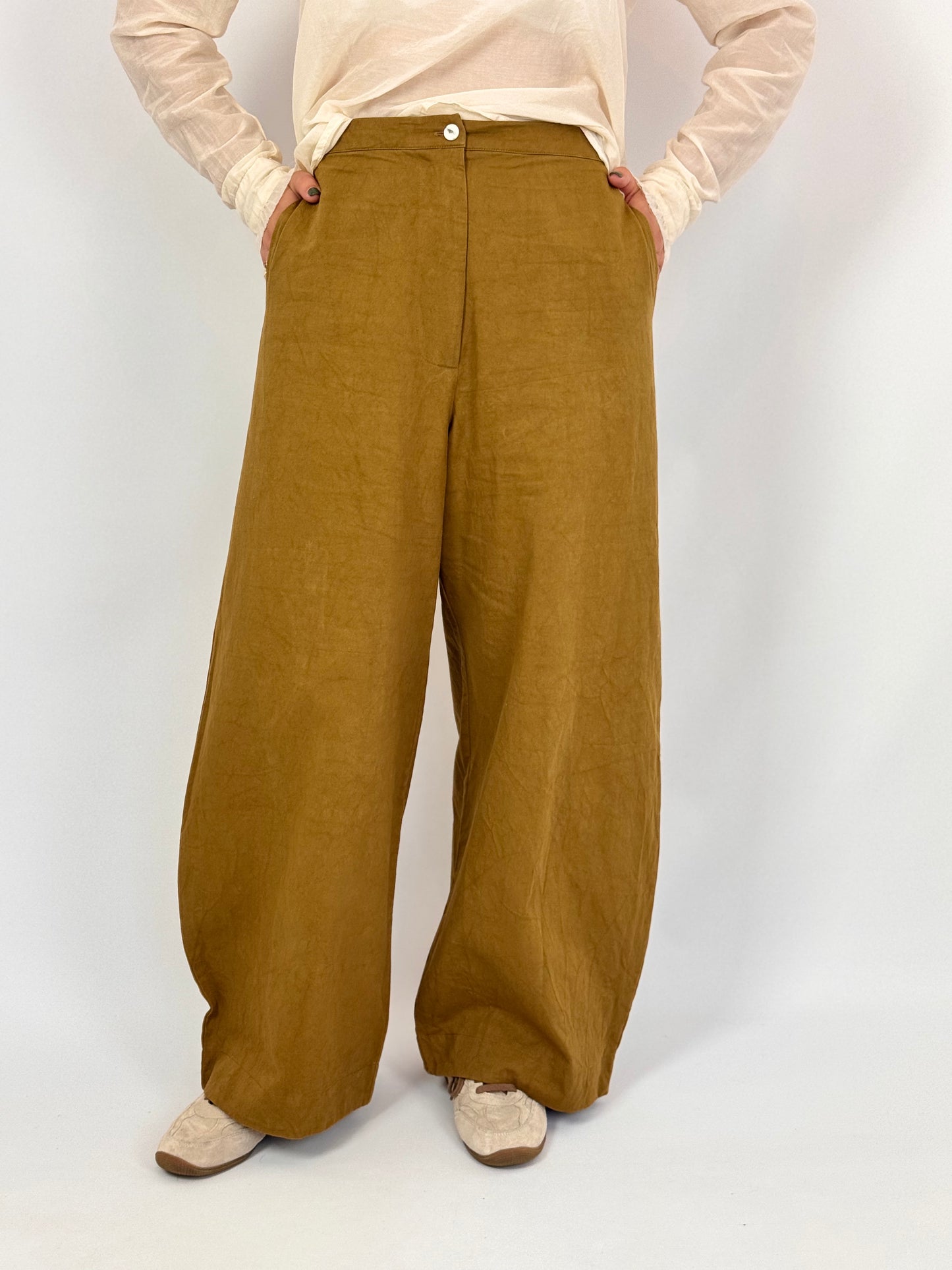 Sula Wide Leg Trousers Tobacco