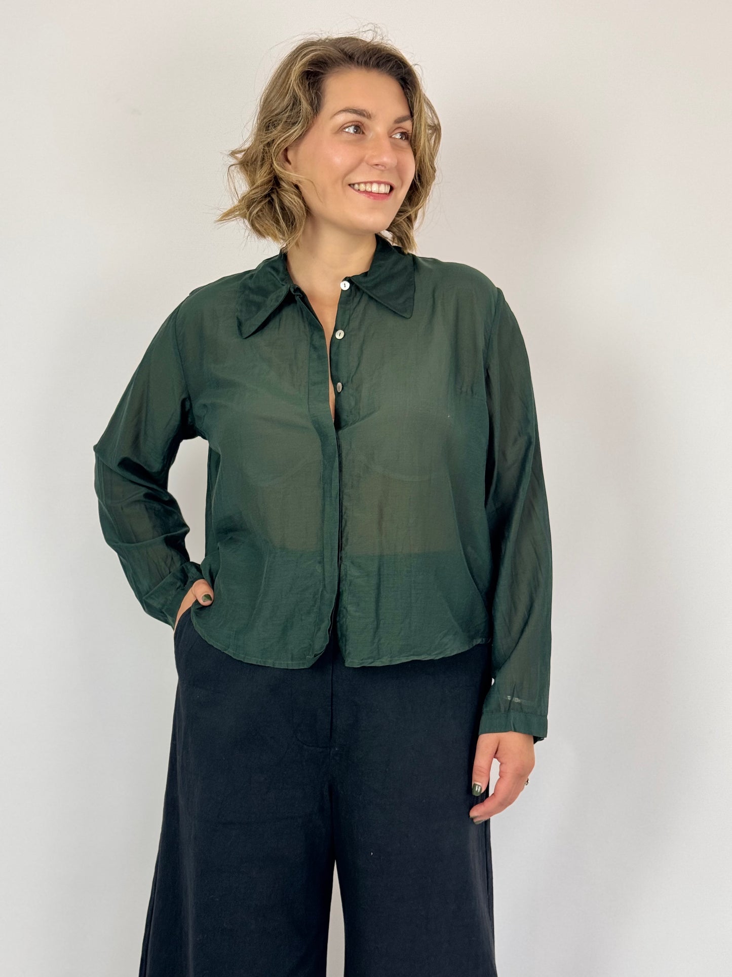 Sula Secret Button Shirt Jet Set