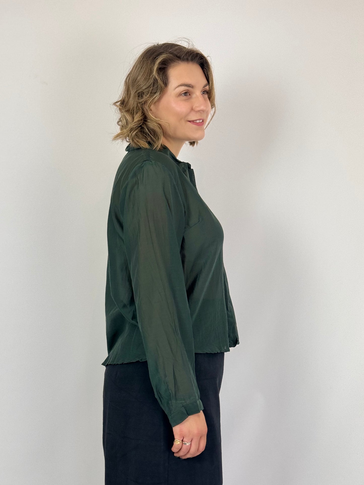 Sula Secret Button Shirt Jet Set
