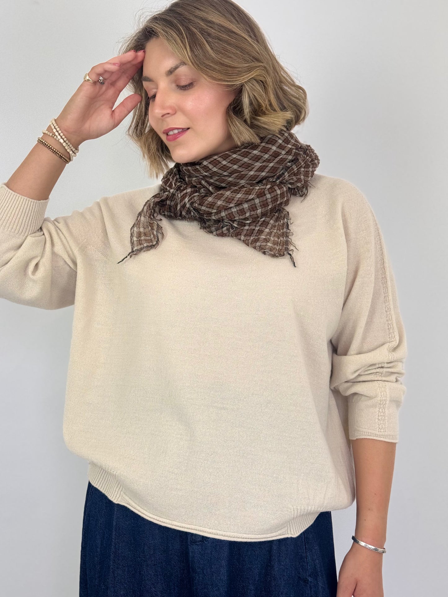 Pas De Calais 2607 Jumper Ivory