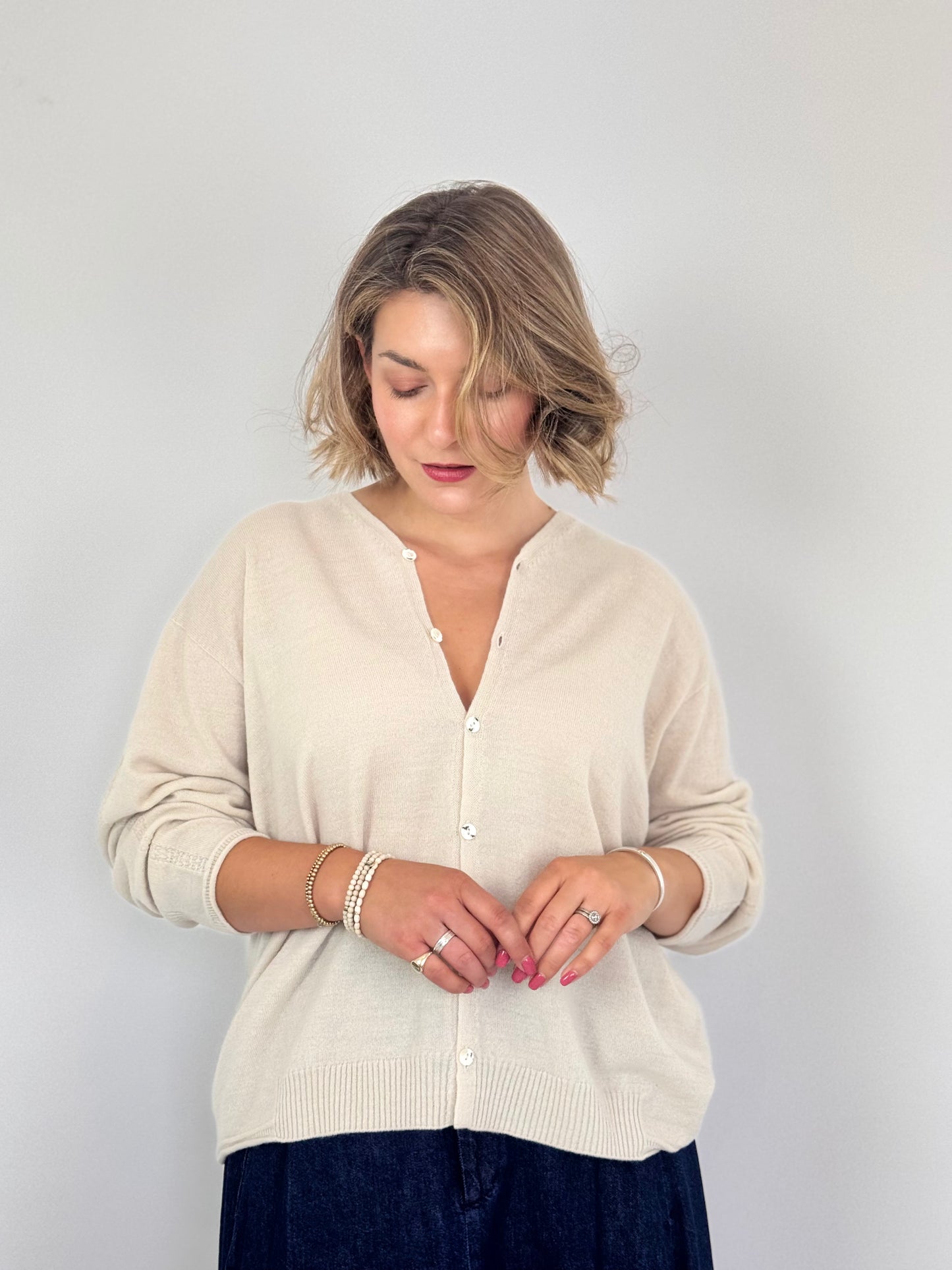 Pas De Calais 2609 Cardigan Ivory
