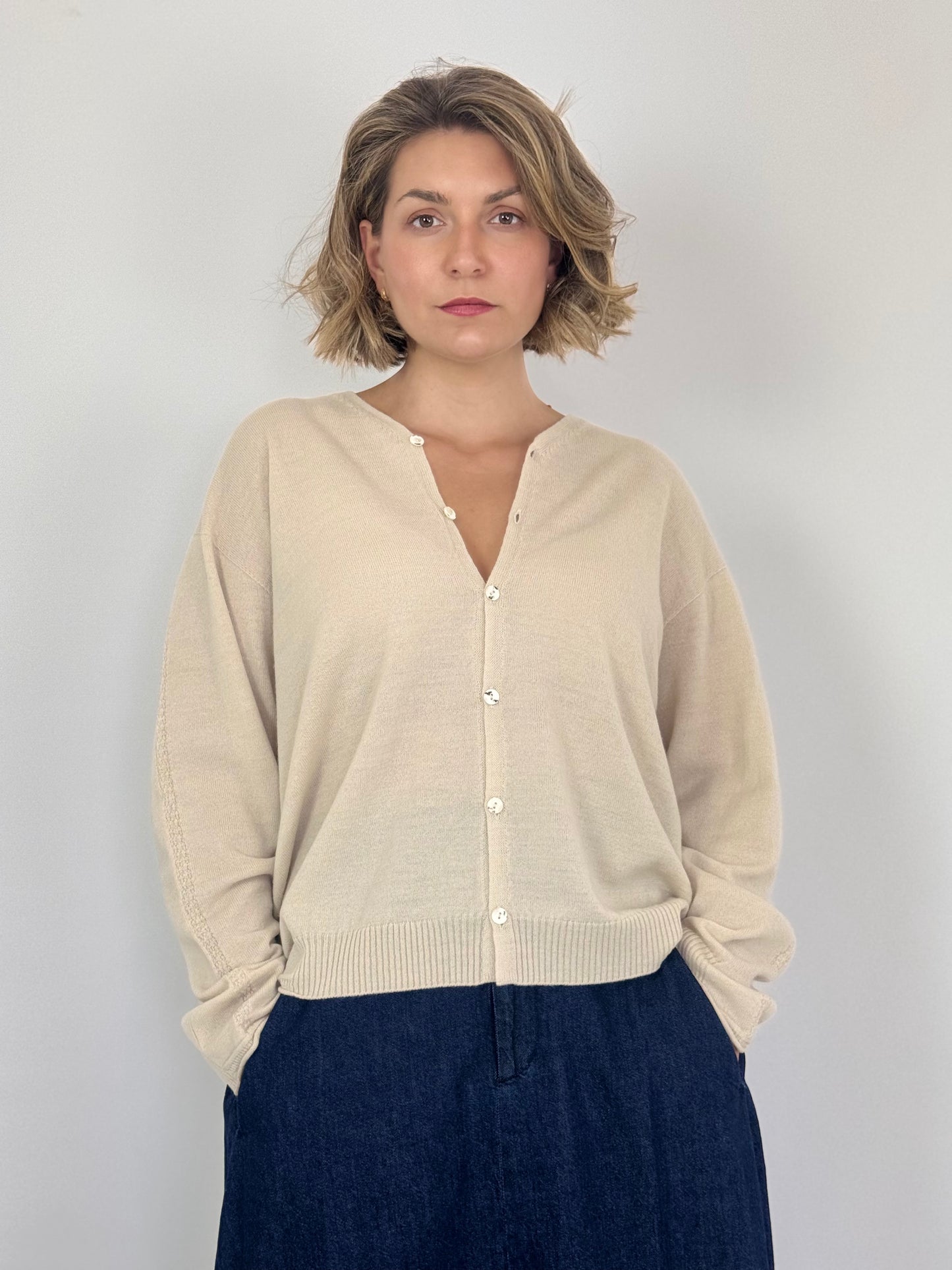 Pas De Calais 2609 Cardigan Ivory