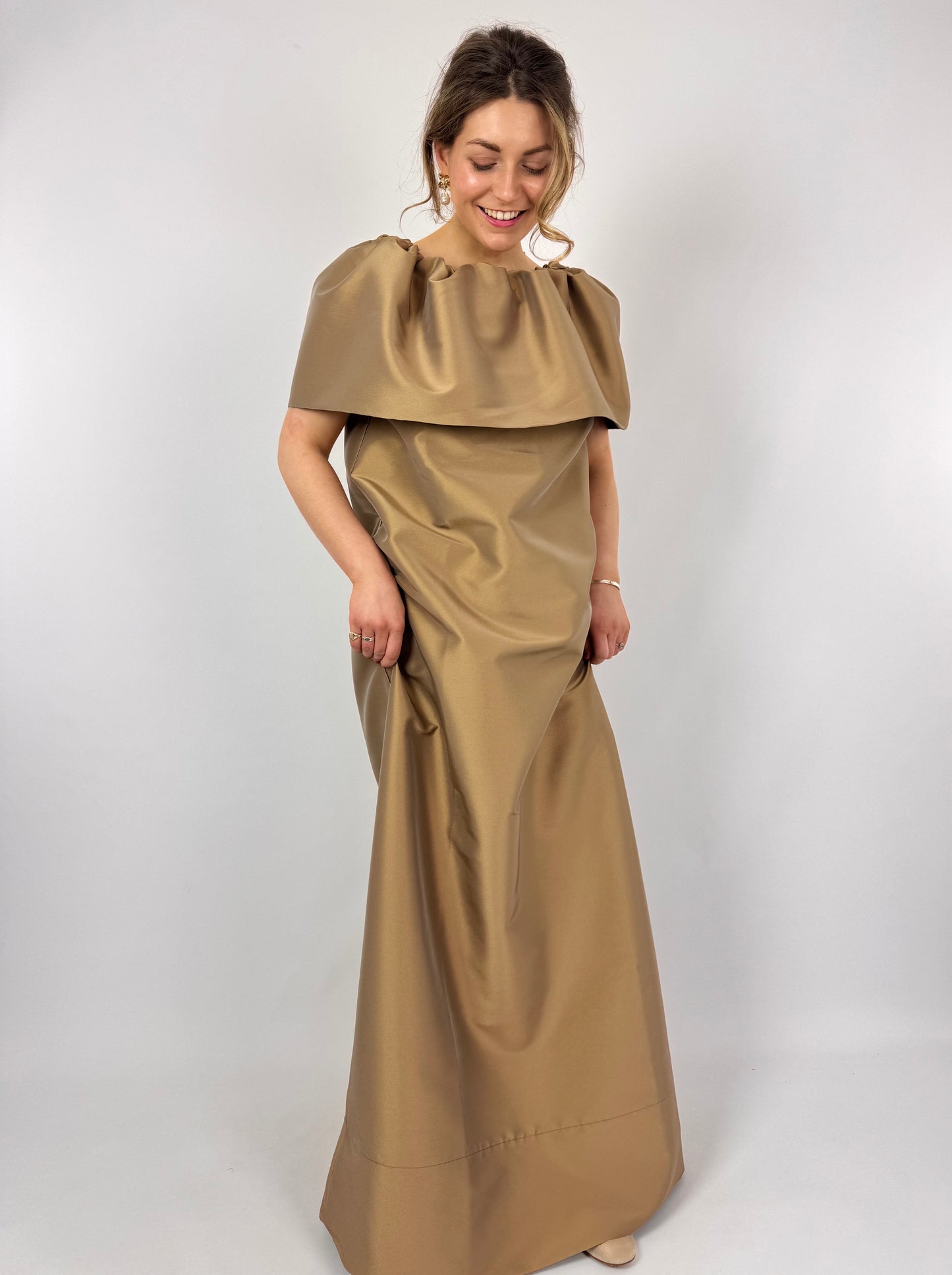 Roisin Linnane Rhodelo Dress Gold