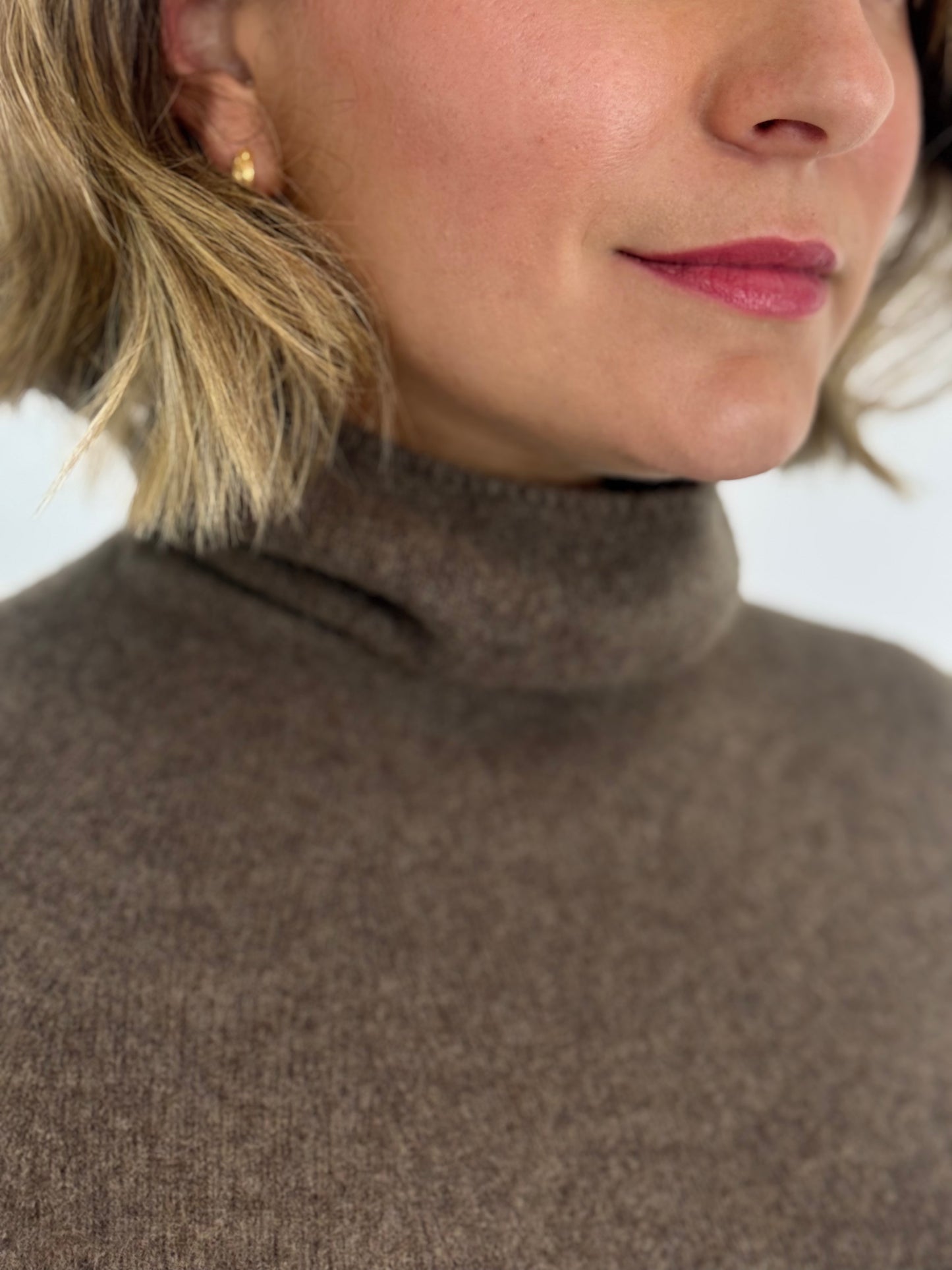 Pas De Calais 2600 Turtleneck Jumper Brown