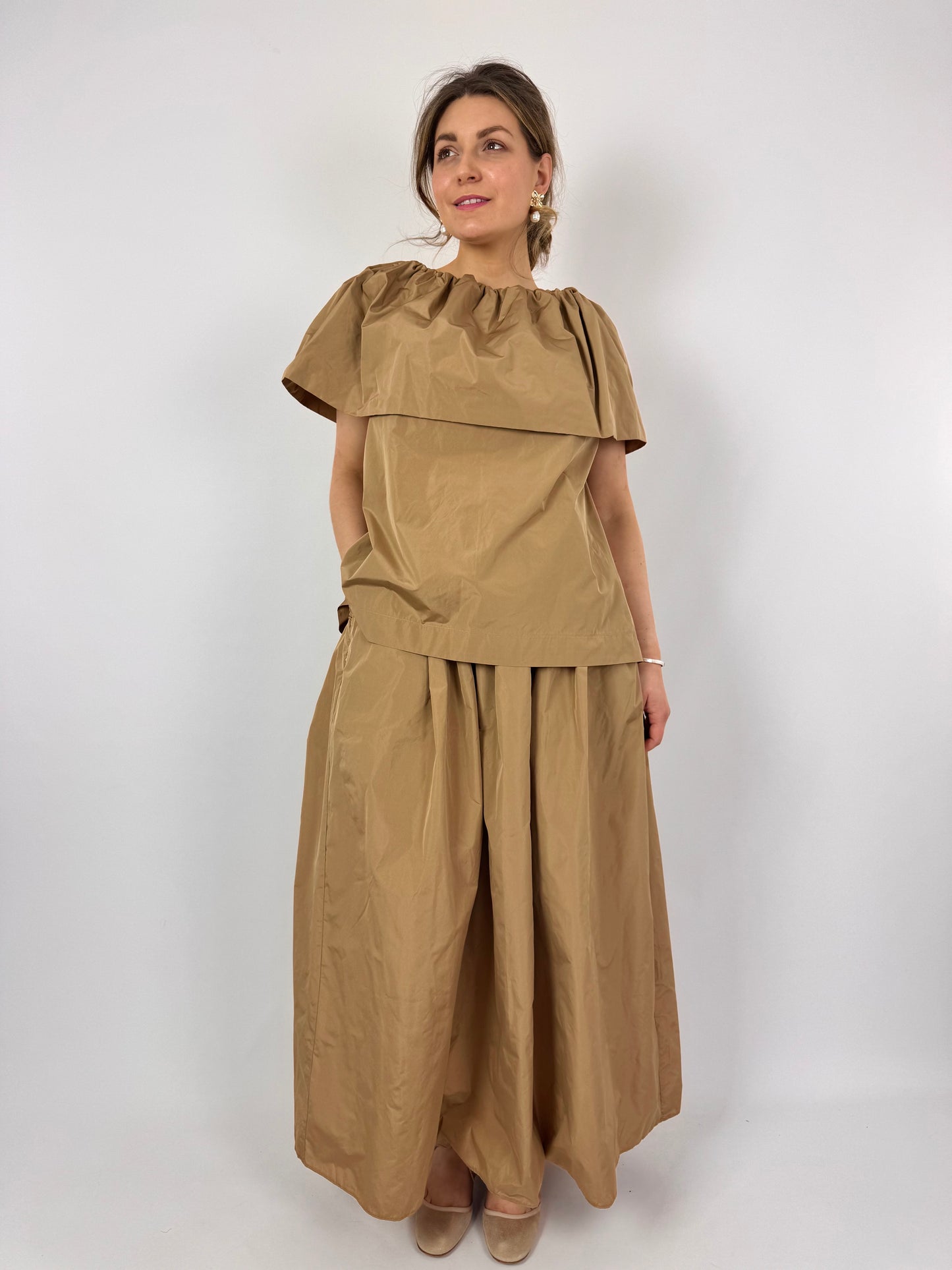 Roisin Linnane Reese Blouse Caramel