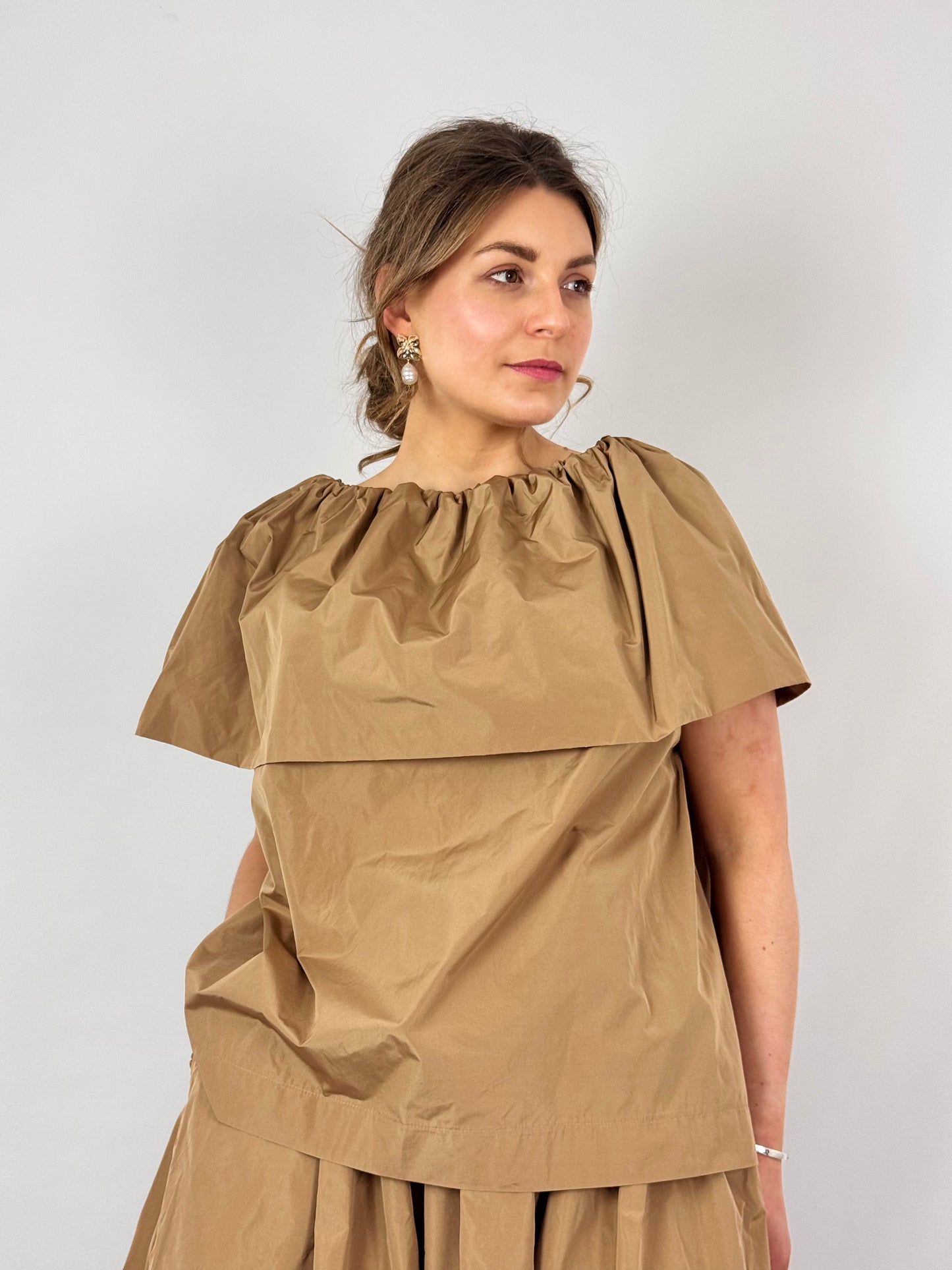 Roisin Linnane Reese Blouse Caramel