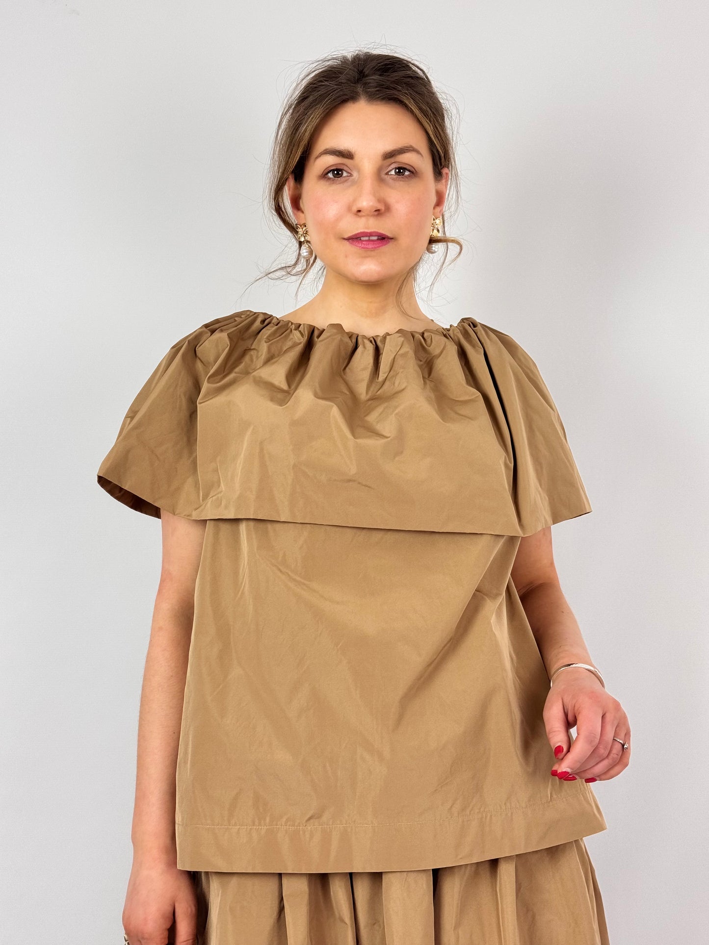 Roisin Linnane Reese Blouse Caramel