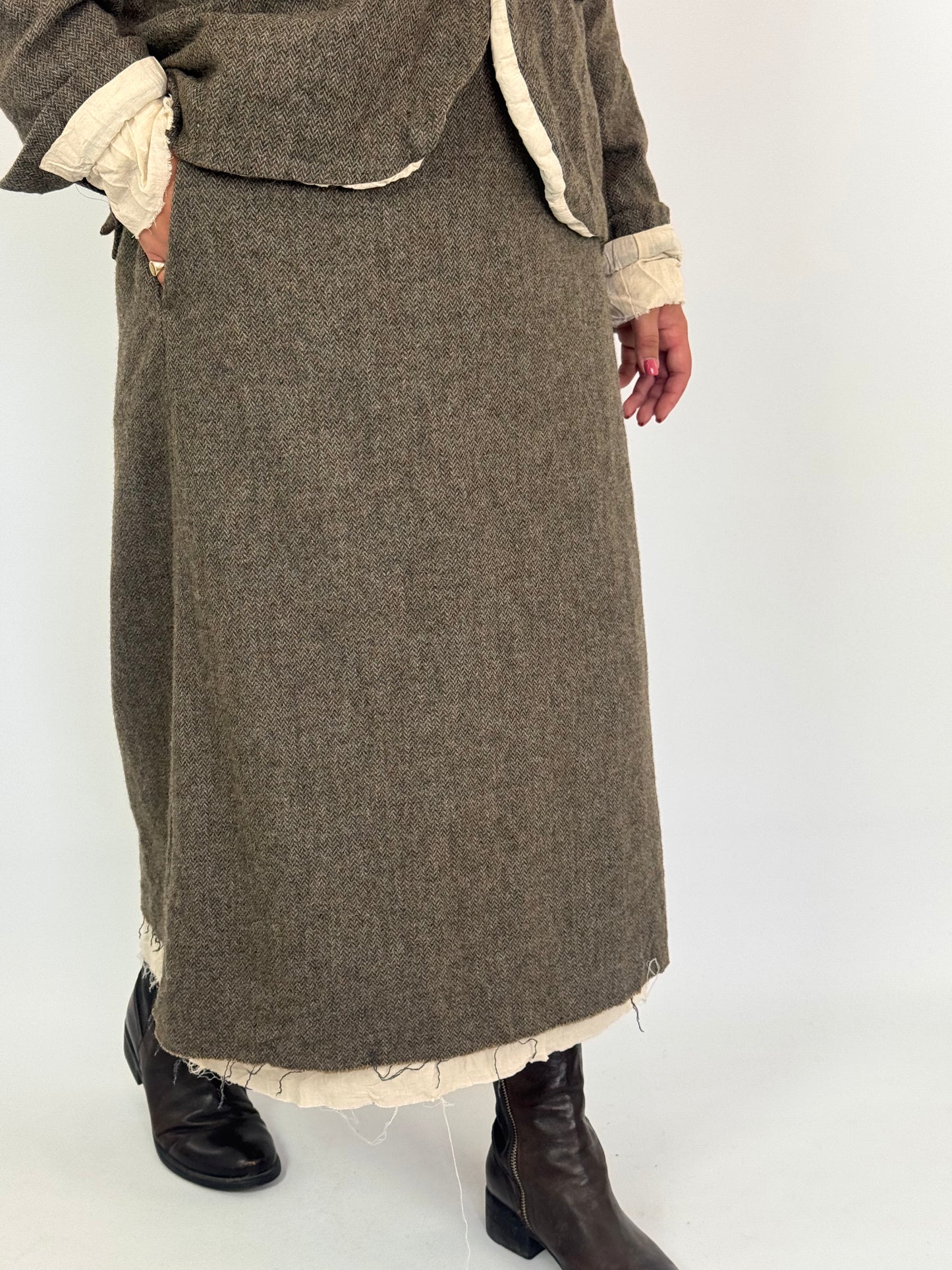 Pas De Calais 7382 Skirt Beige