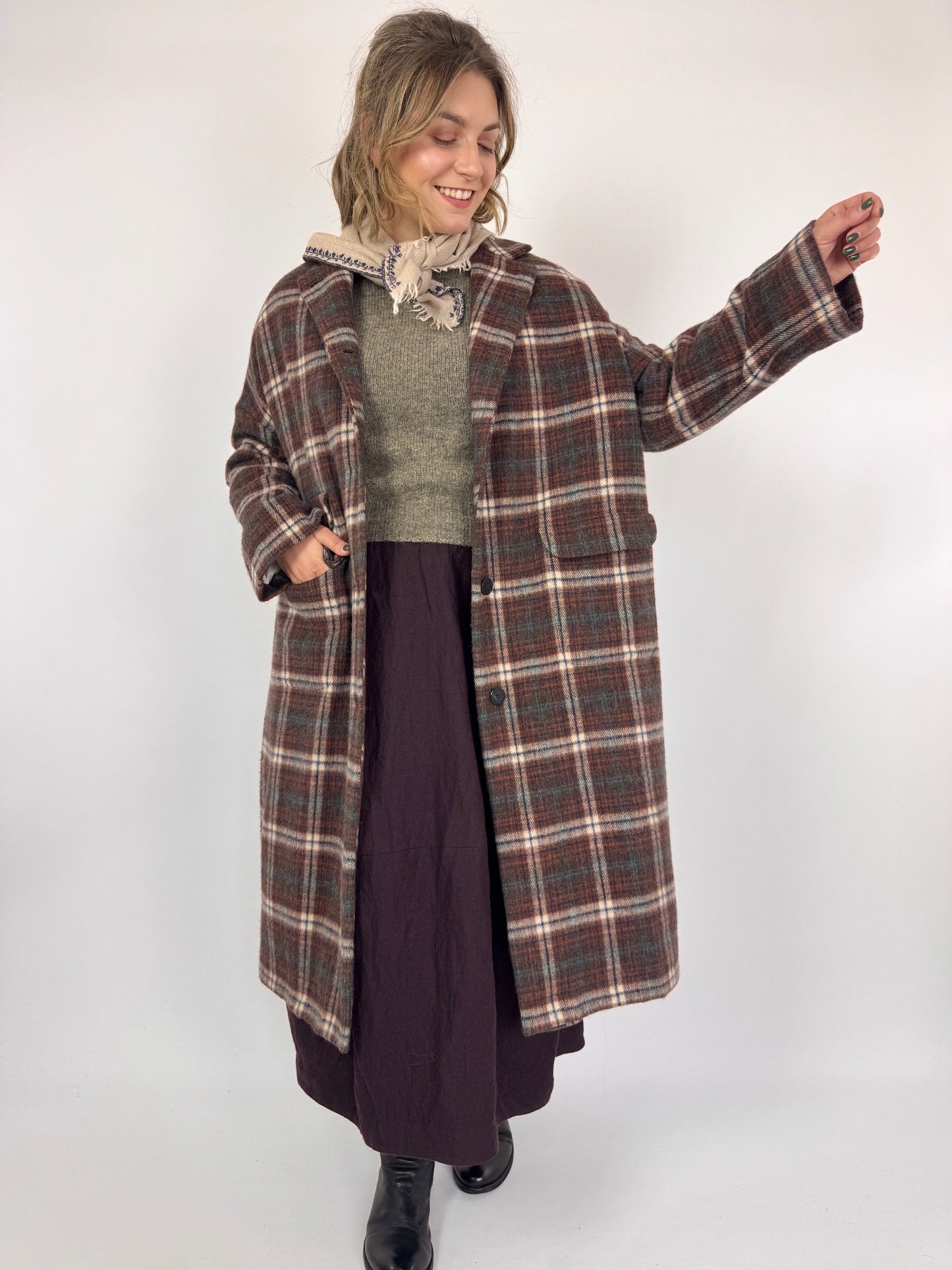 Minina Carol Coat Brown