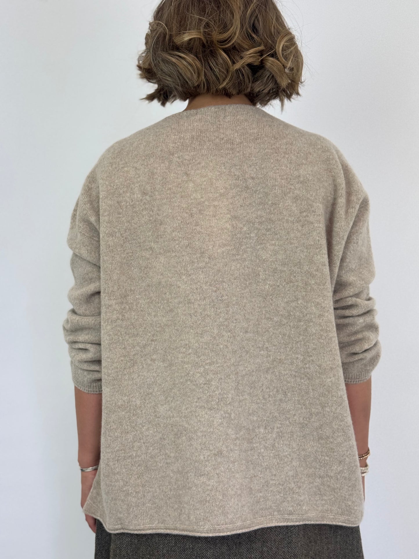 Pas De Calais 2601 Crewneck Jumper Beige