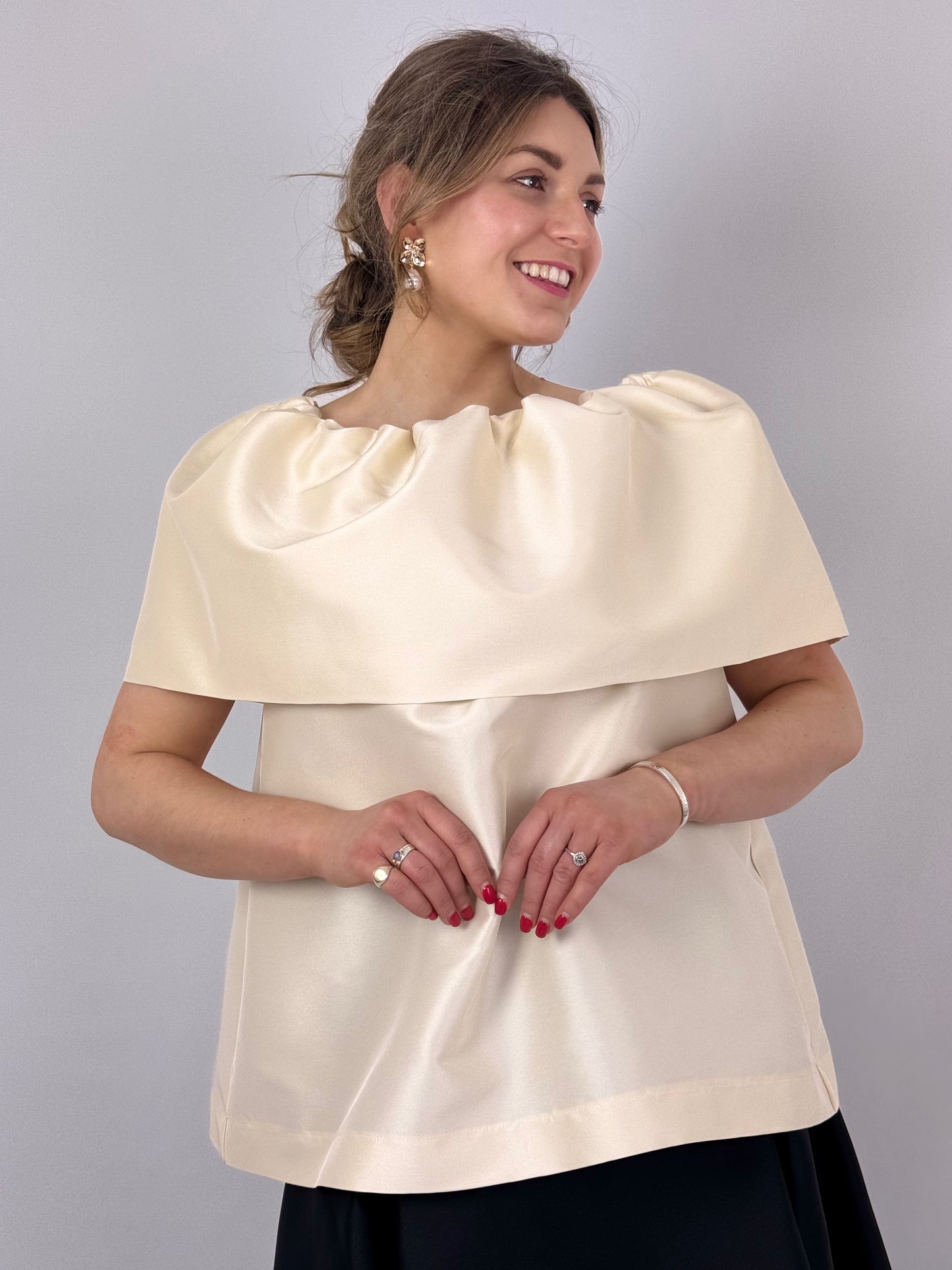 Roisin Linnane Reese Blouse Ecru