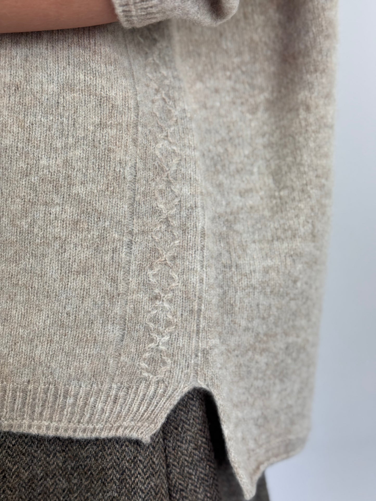 Pas De Calais 2601 Crewneck Jumper Beige