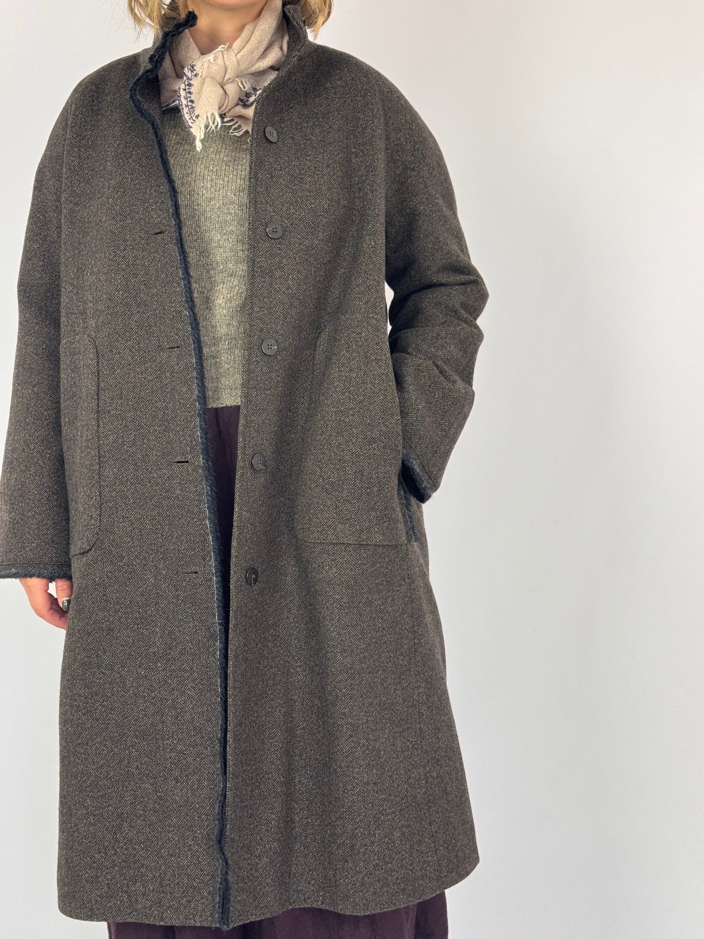 Minina Tosca Coat Herringbone