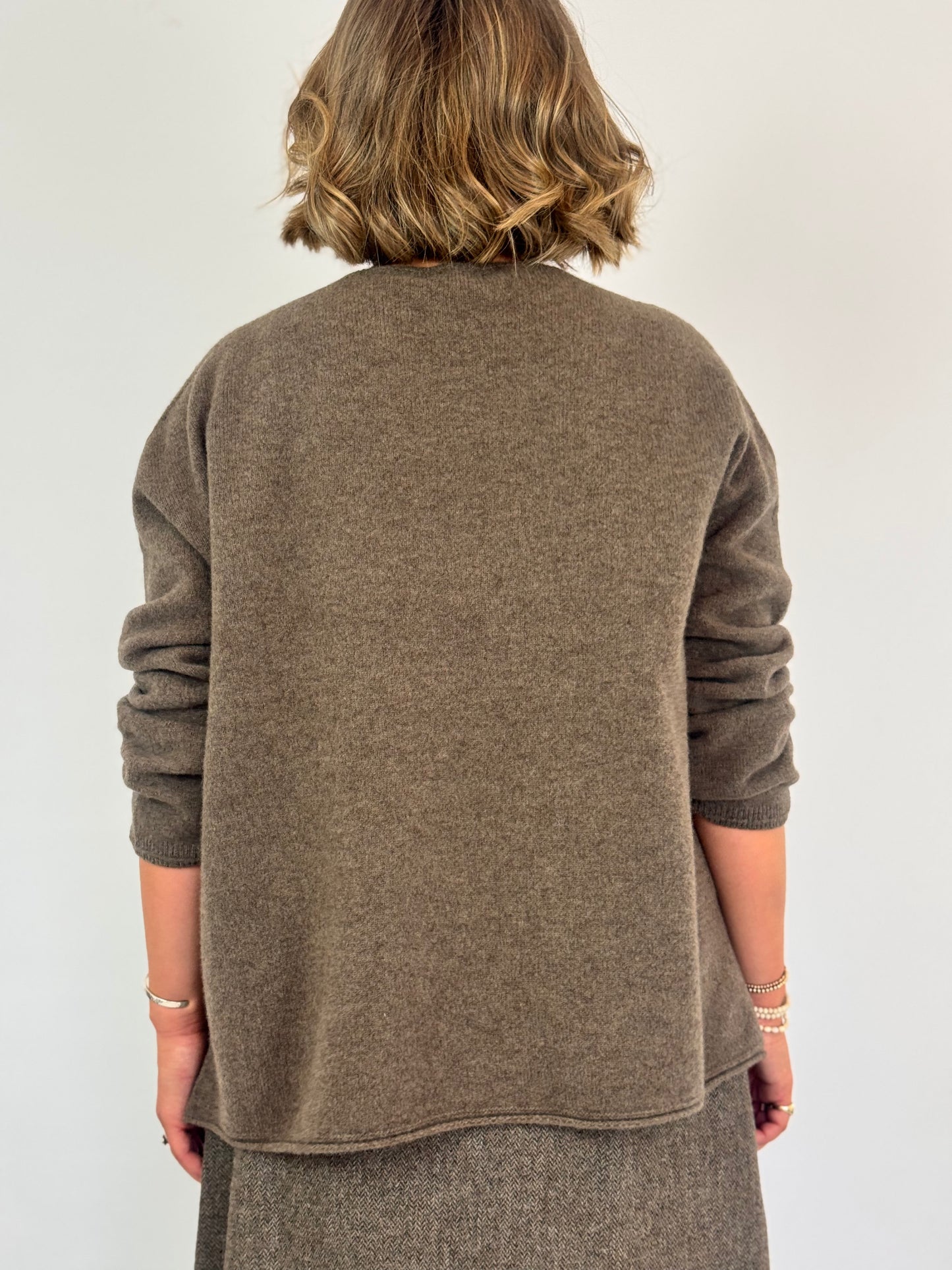 Pas De Calais 2601 Crewneck Jumper Brown