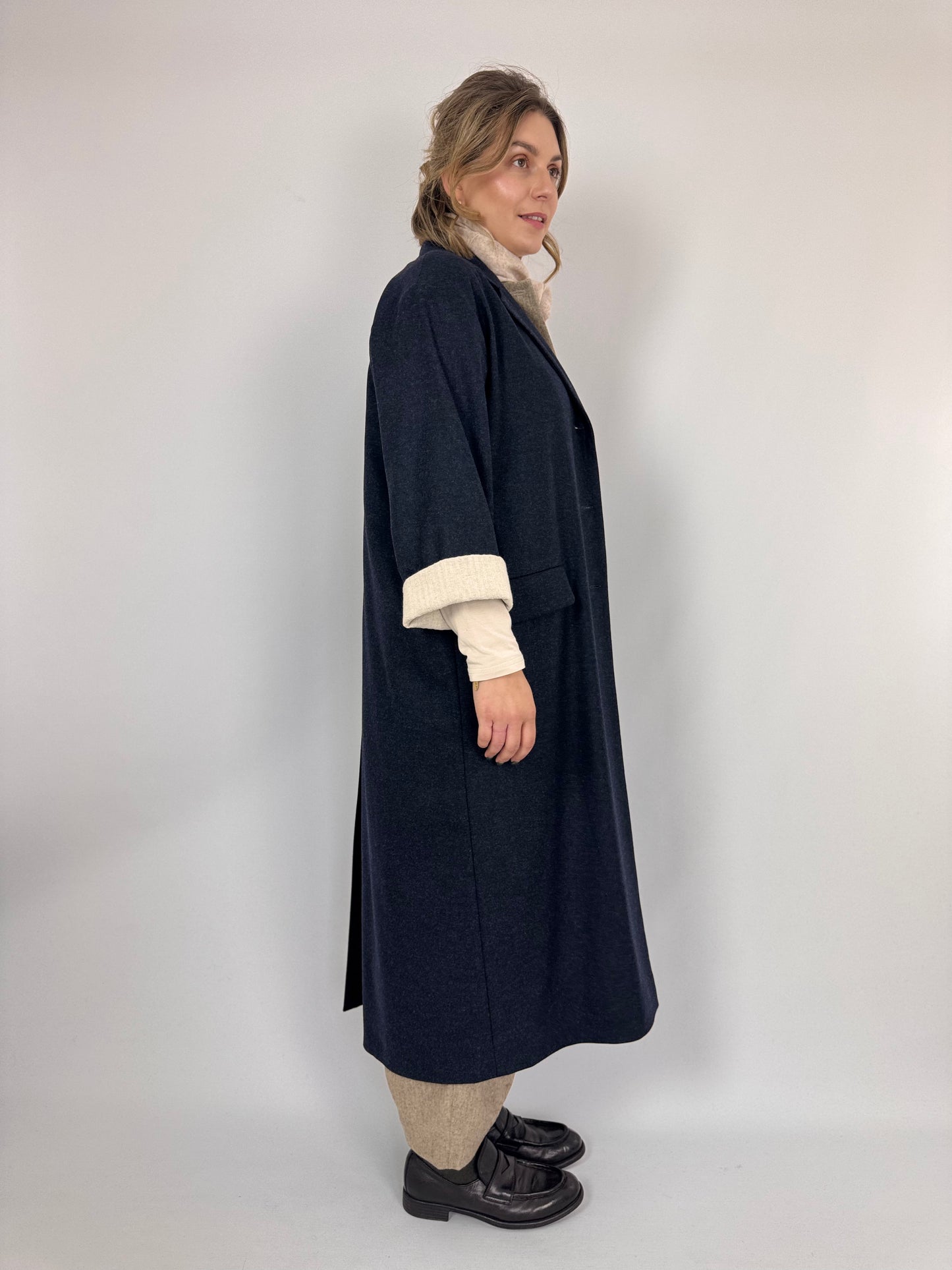 Muku C1376 Coat Navy