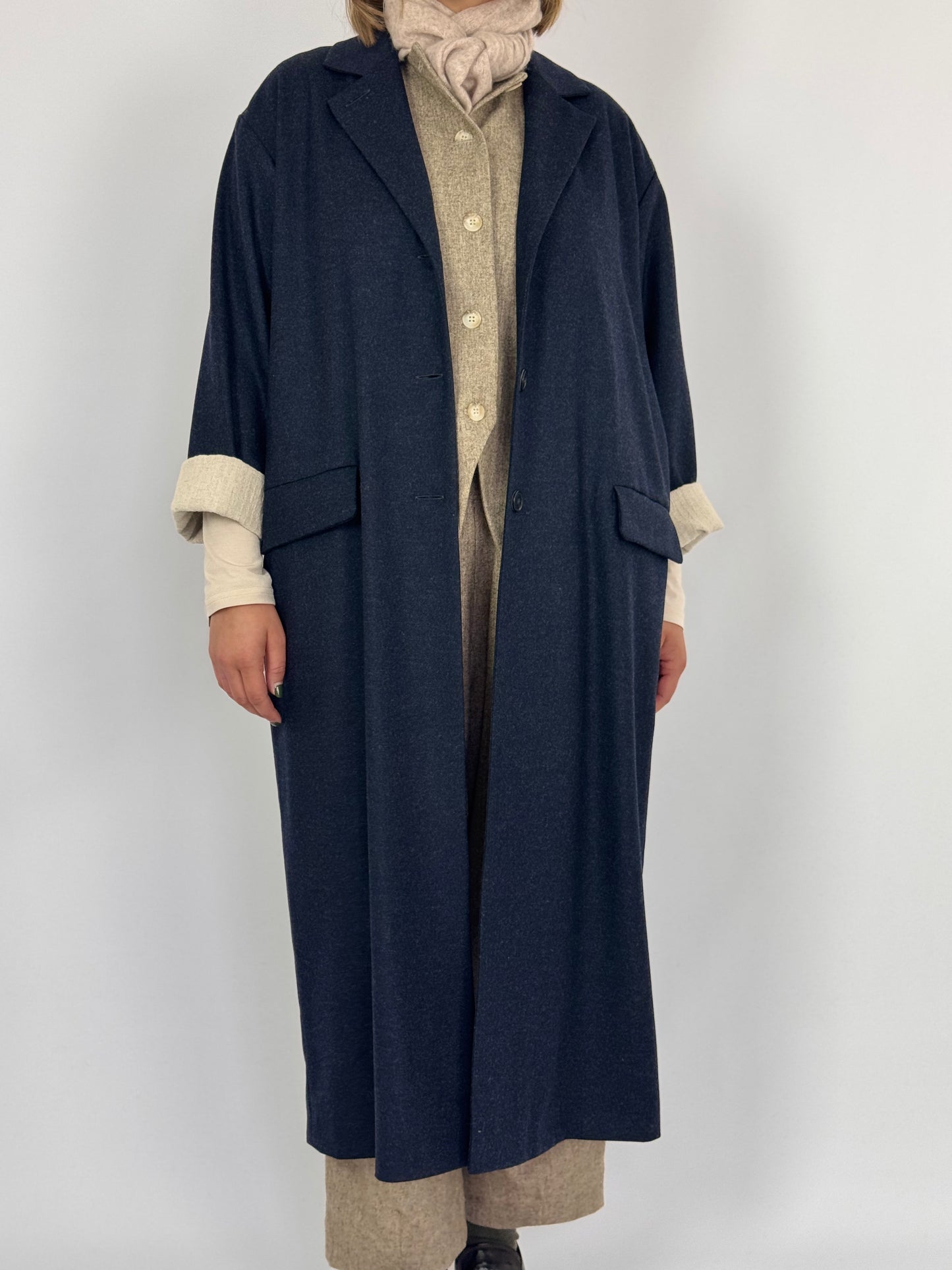 Muku C1376 Coat Navy
