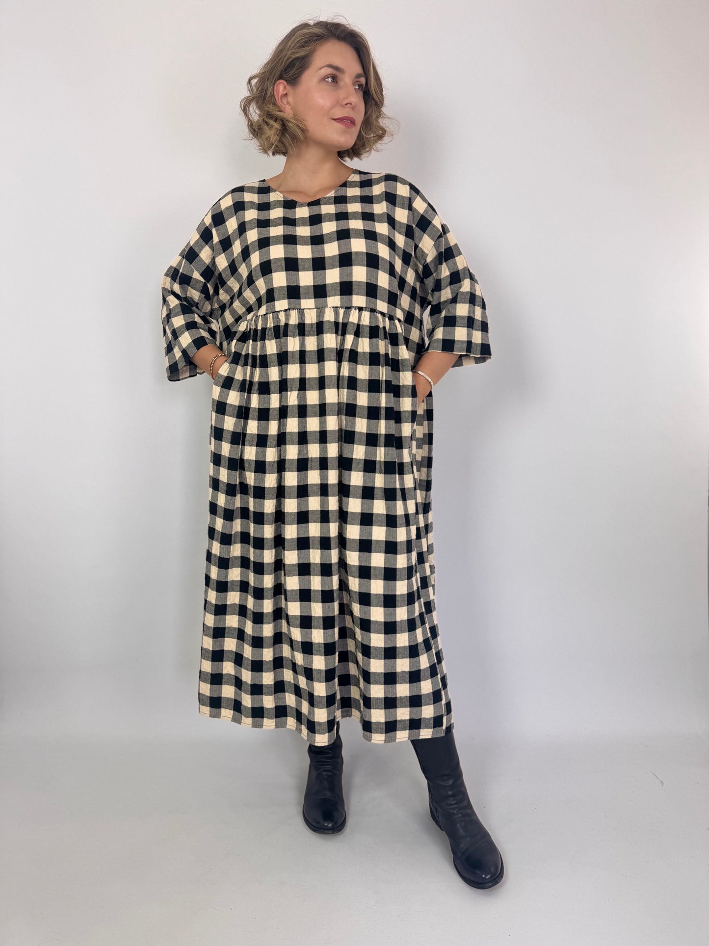 Hannoh Wessel Dominique Dress Black/White