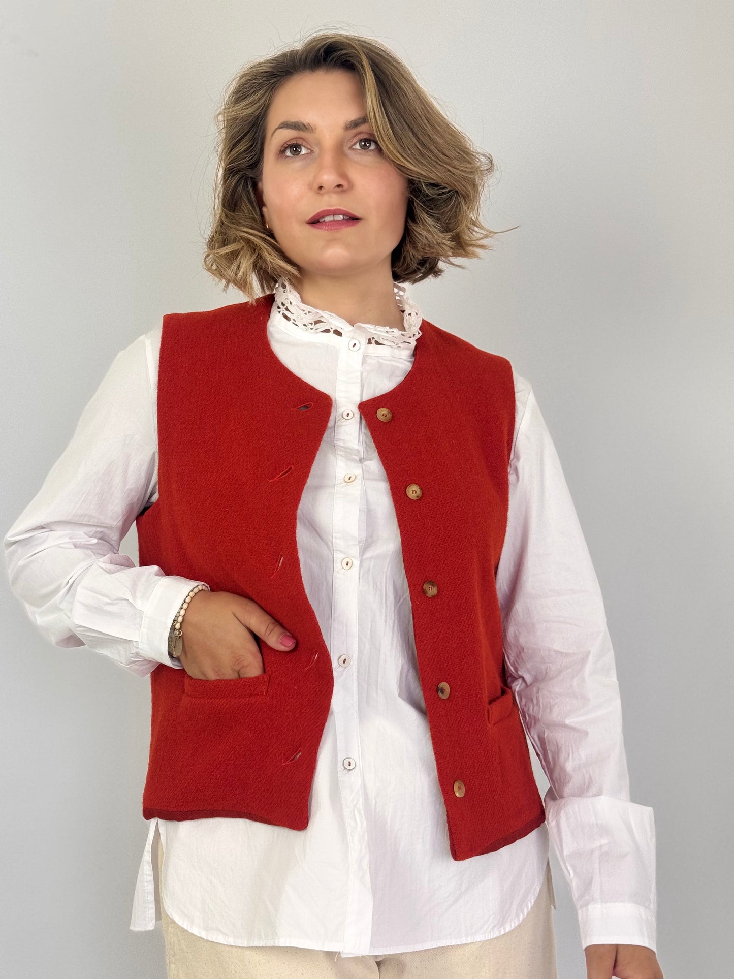 Hannoh Wessel Gerda Waistcoat Maple