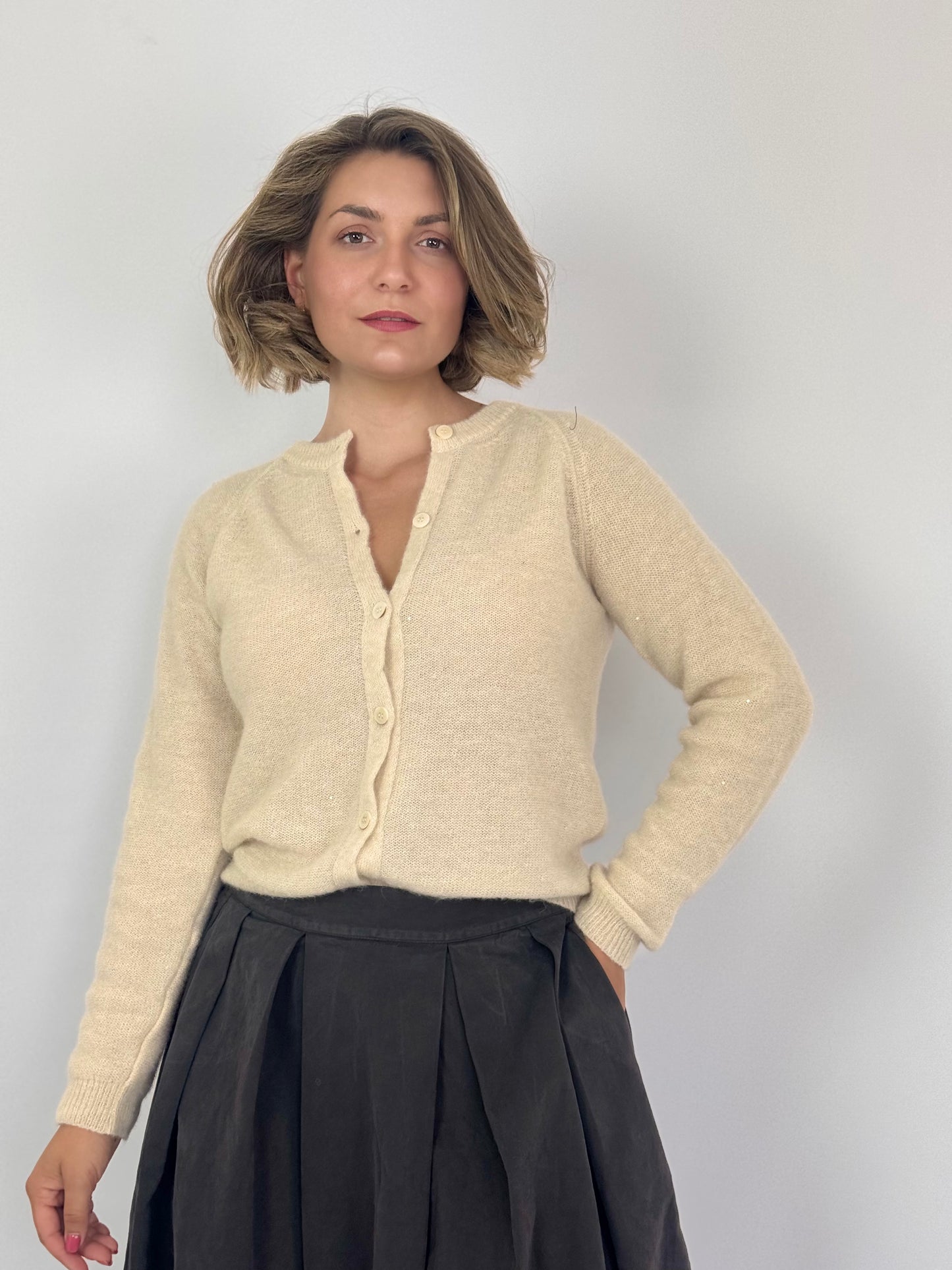 MJ Watson 85-14 Cardigan Natural