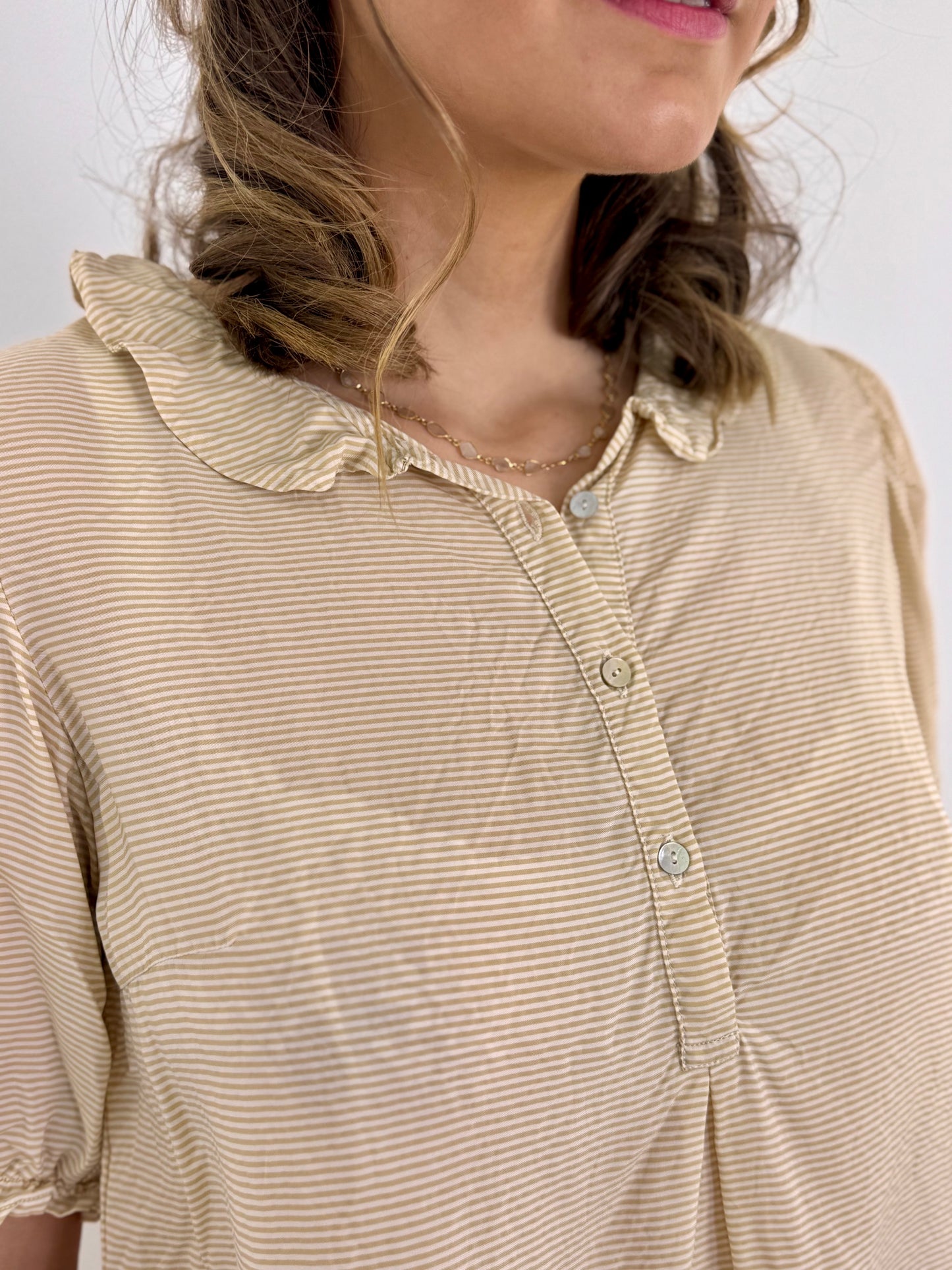 Sula Sweet Blouse Gold/Cream