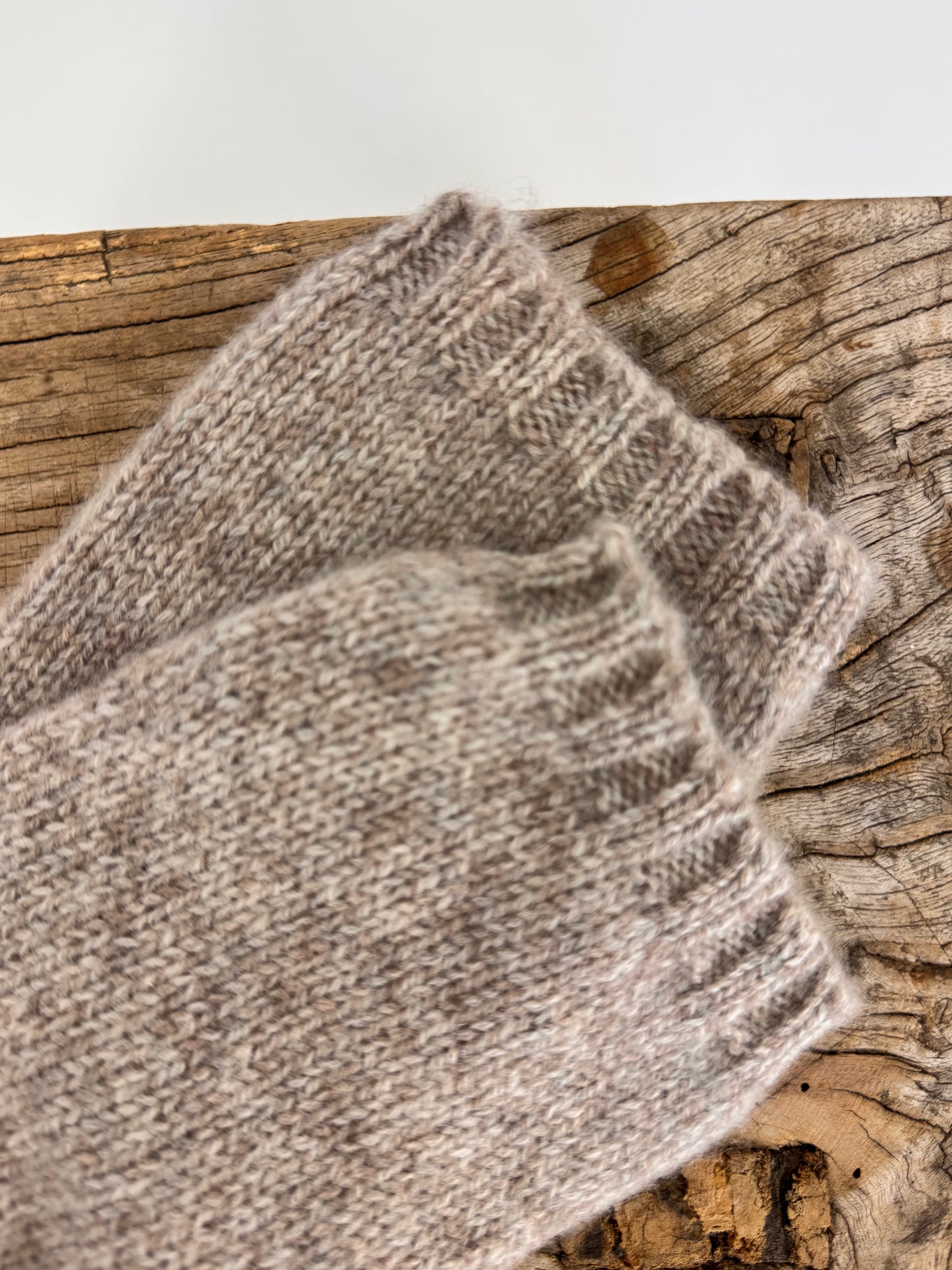 Mirror in the Sky C155 Fingerless Marbled Mittens