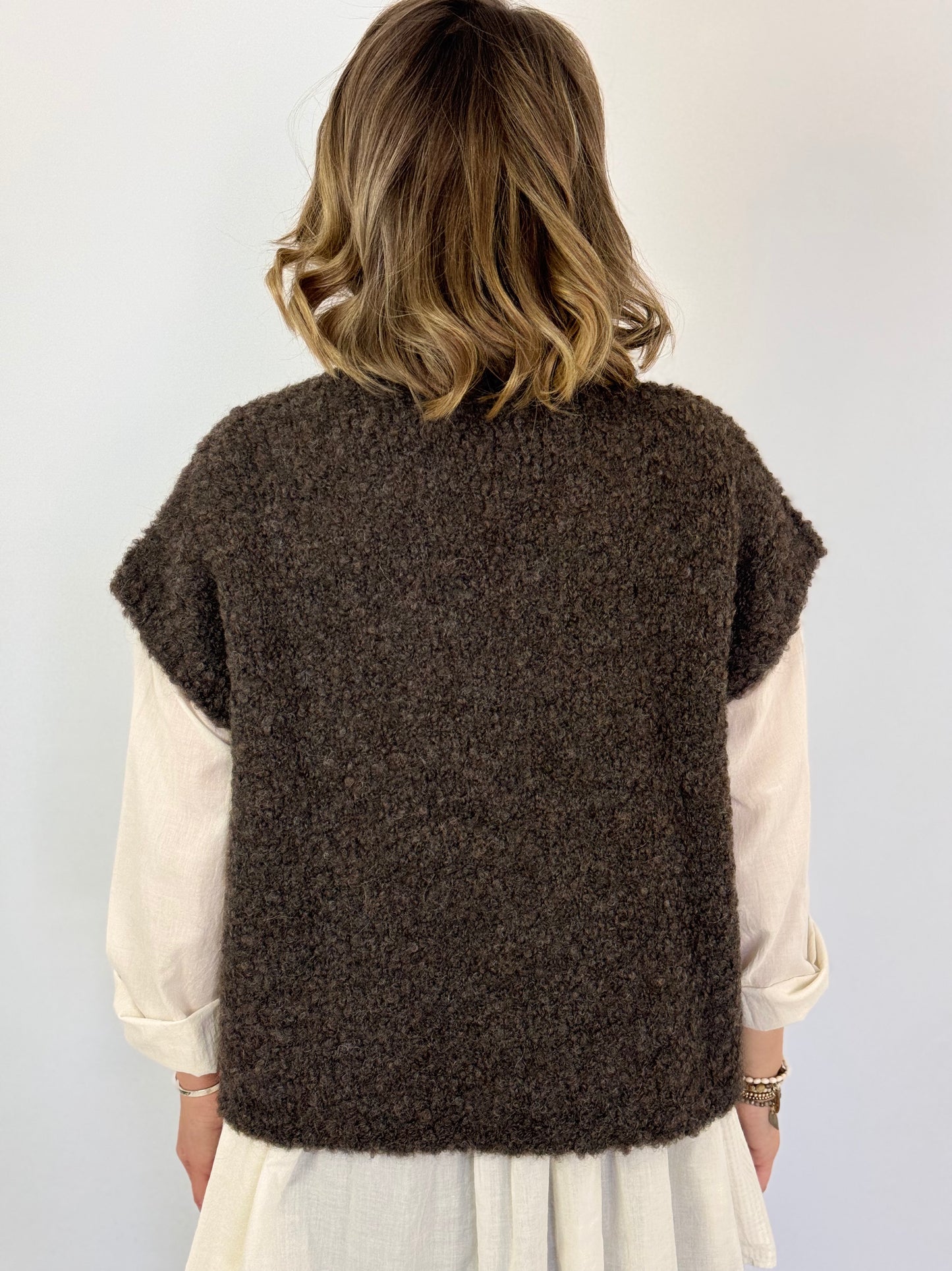 Maison de Soil 561A Pin Cardigan Brown