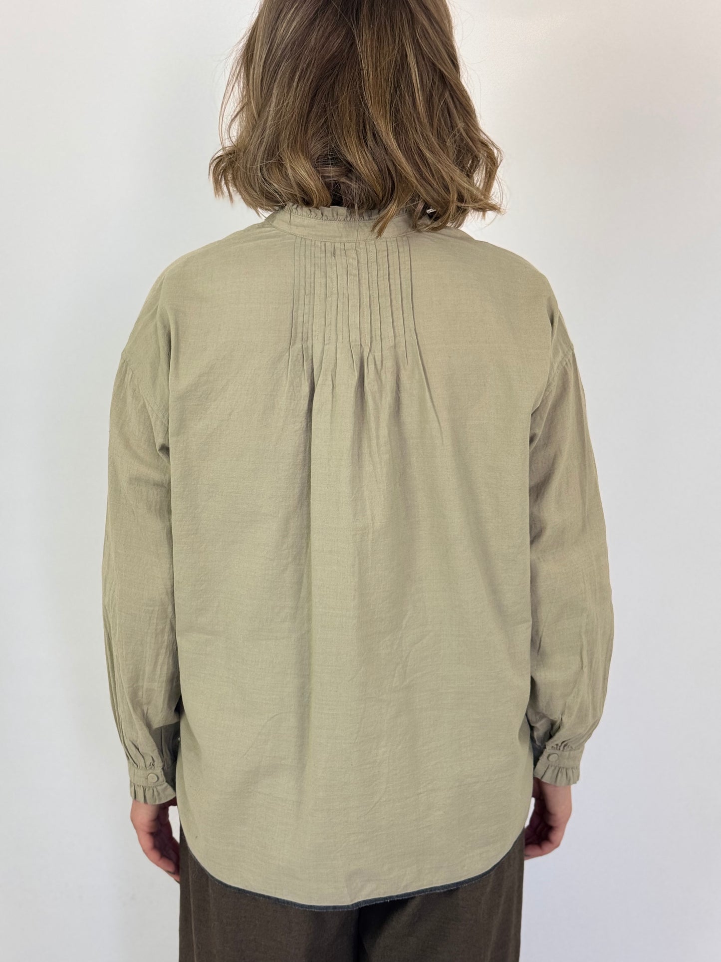 Maison de Soil 721 Pin-tuck Shirt Beige