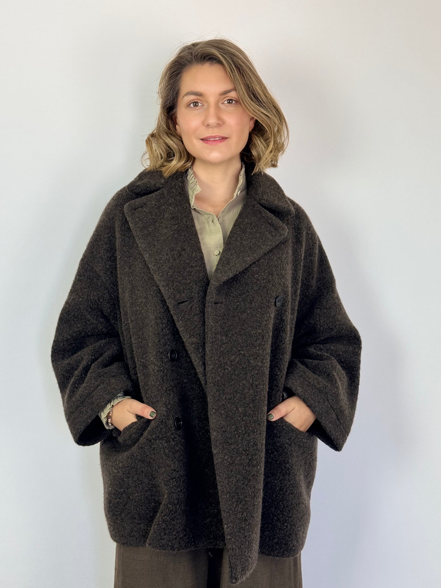 Maison de Soil 451 Overcoat Dark Brown