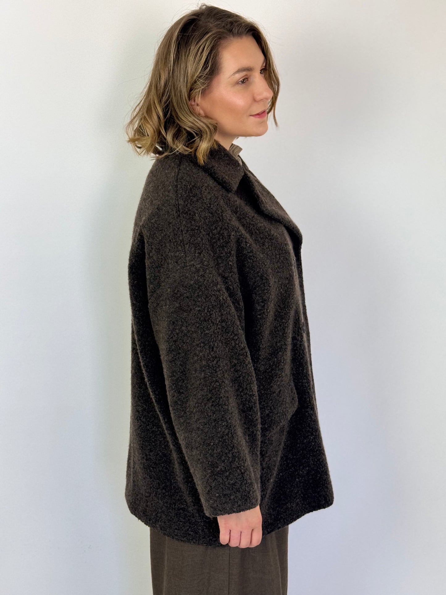 Maison de Soil 451 Overcoat Dark Brown