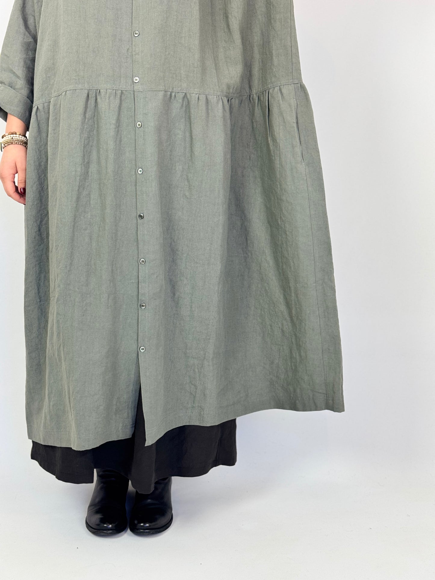 Ichi Antiquities 302 Dress Khaki