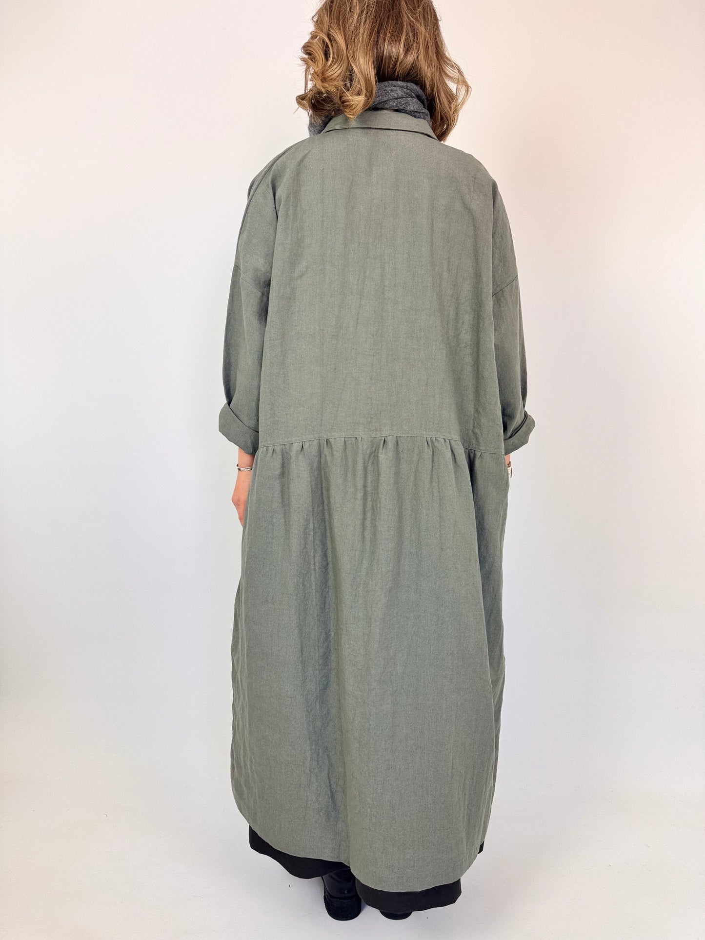 Ichi Antiquities 302 Dress Khaki