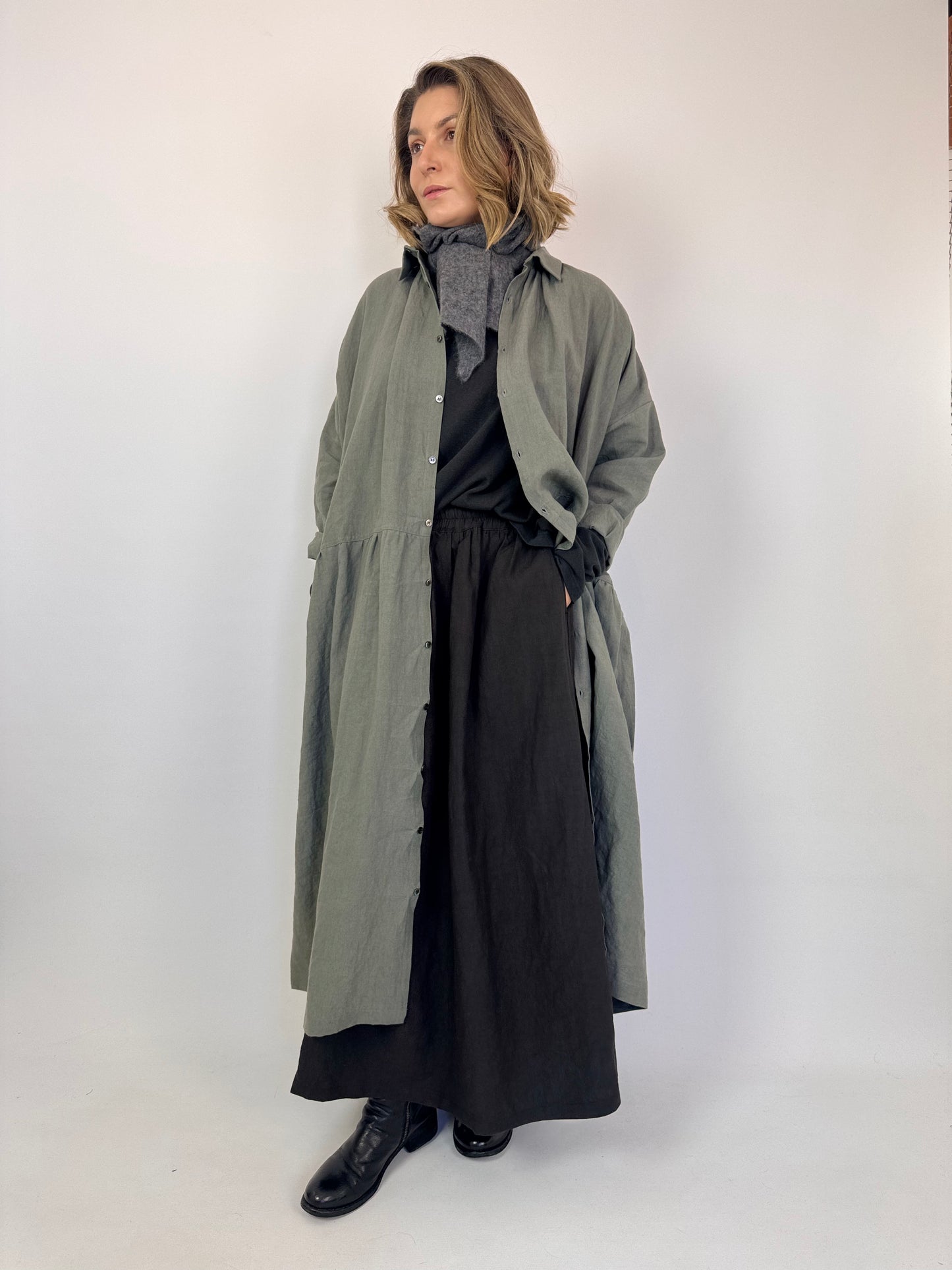 Ichi Antiquities 302 Dress Khaki