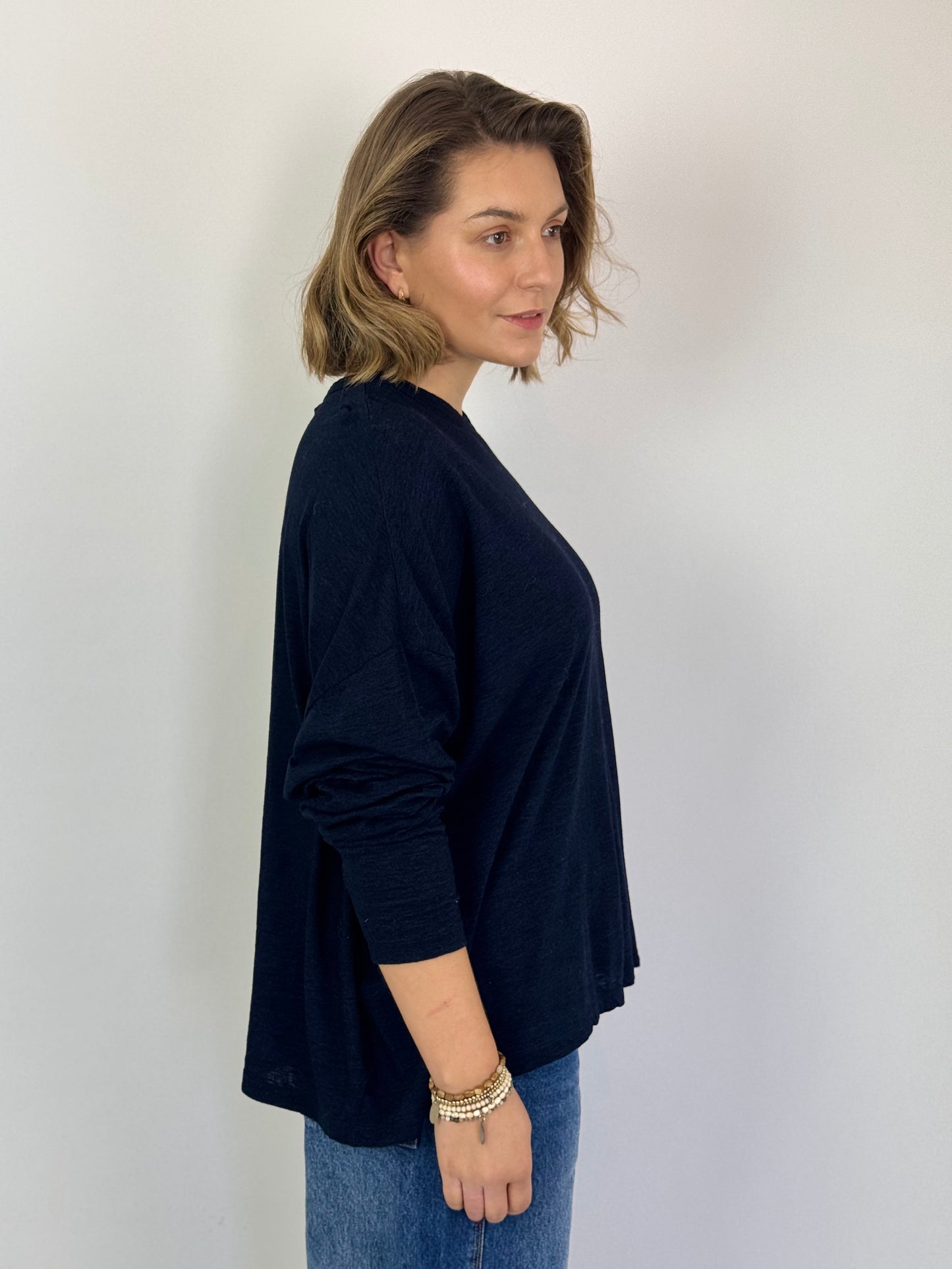 Ichi Antiquities 346 Jumper Navy