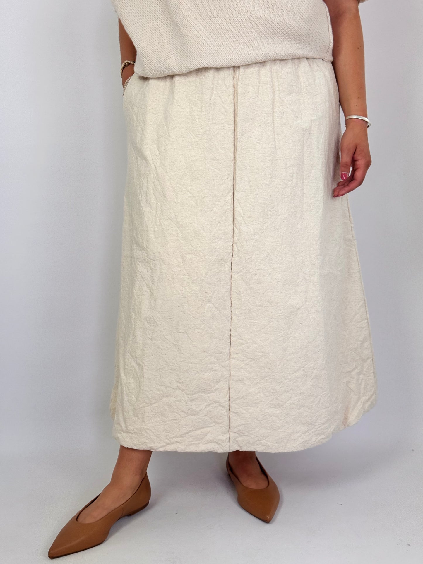 Elsa Esturgie Oursin Skirt Ecru