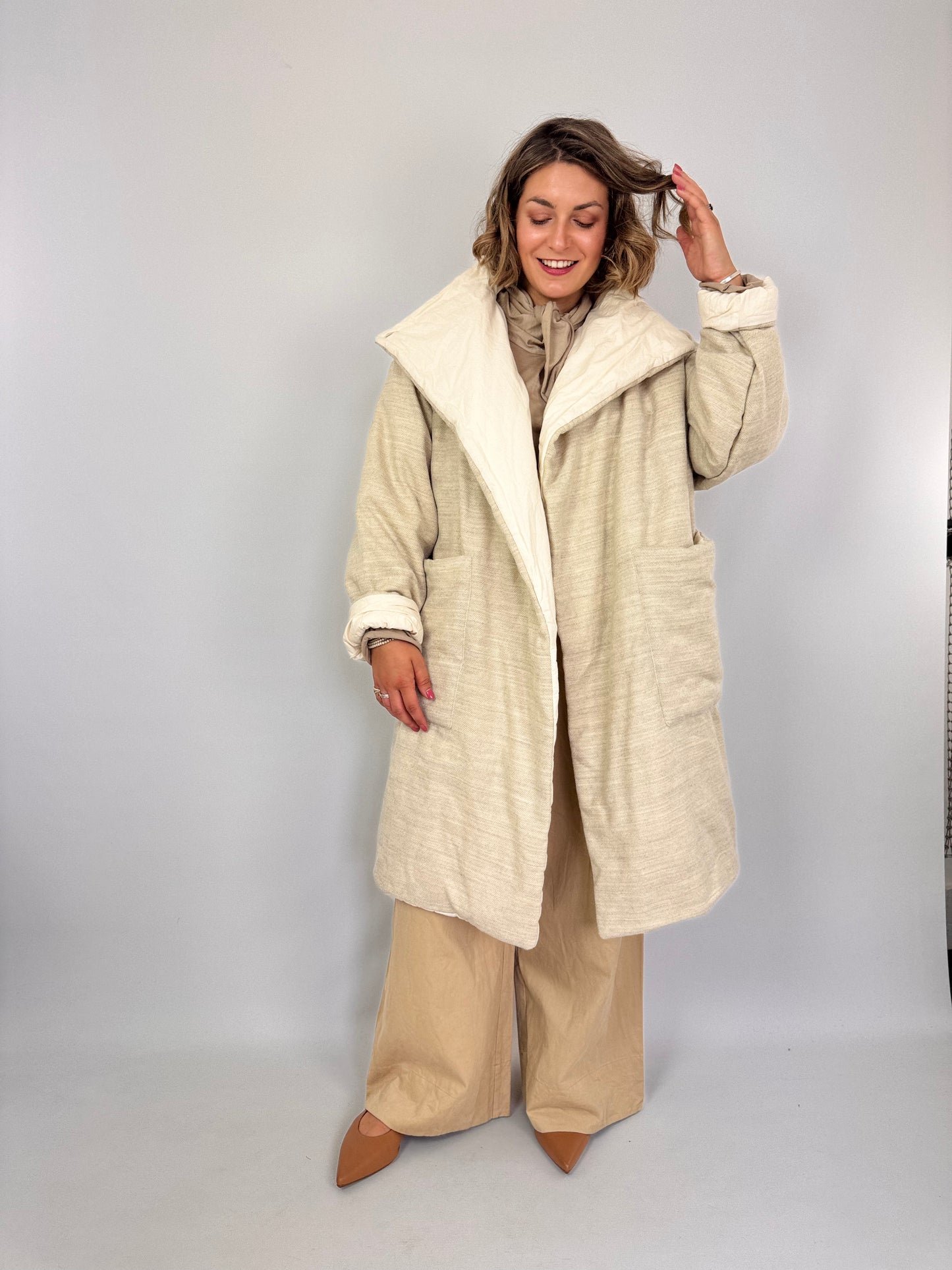 Elsa Esturgie Opera Coat Ecru