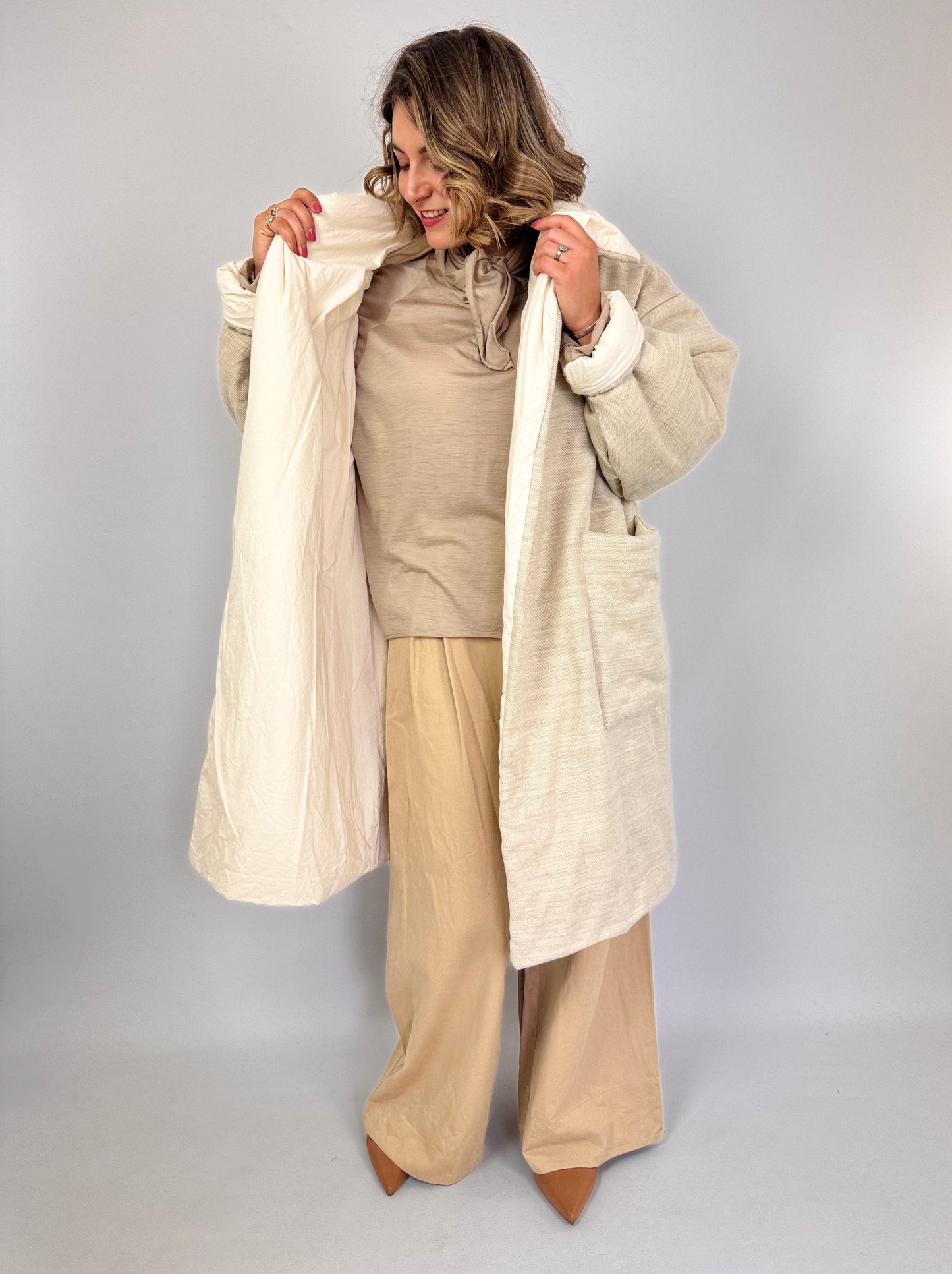 Elsa Esturgie Opera Coat Ecru