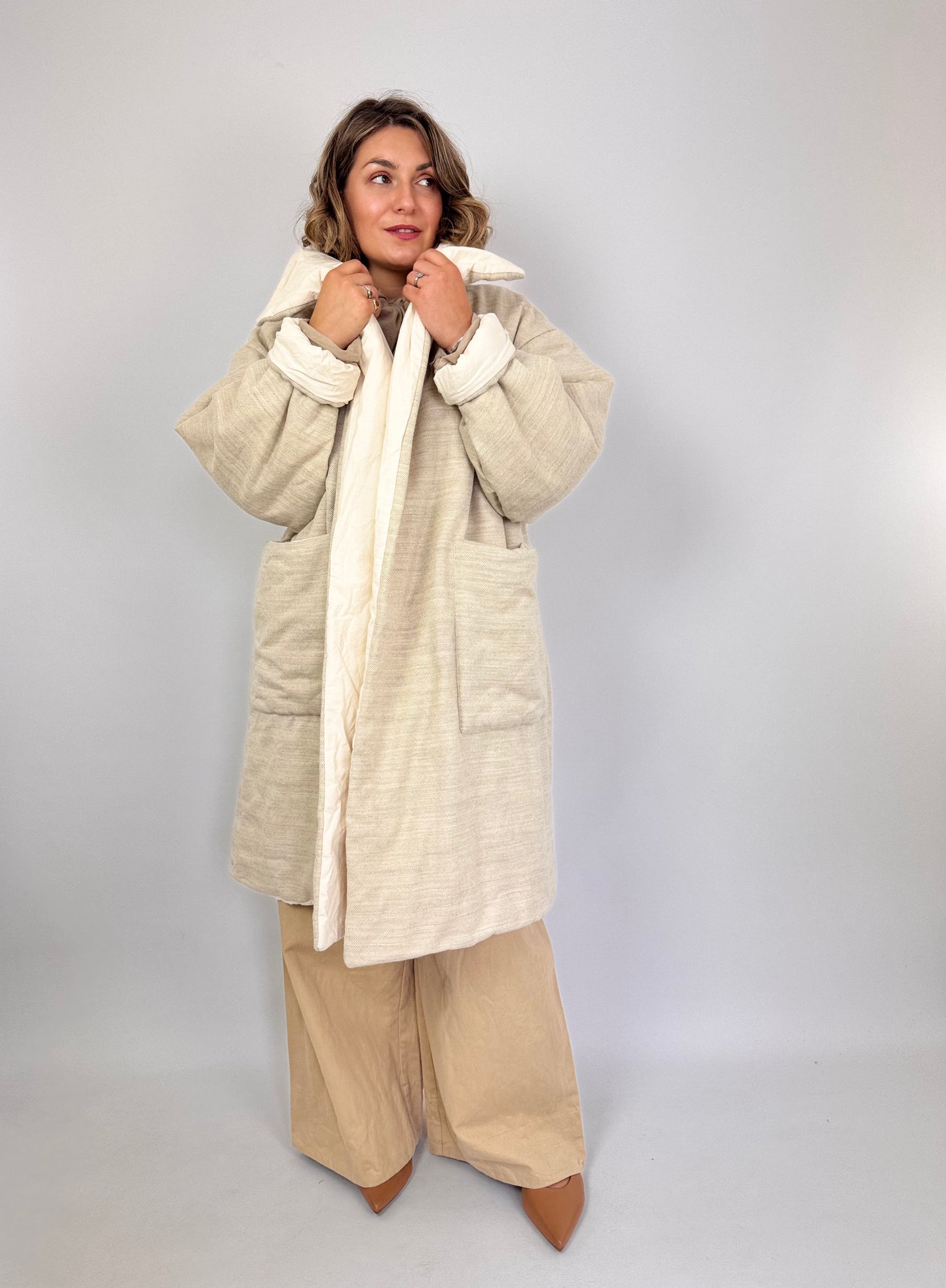 Elsa Esturgie Opera Coat Ecru