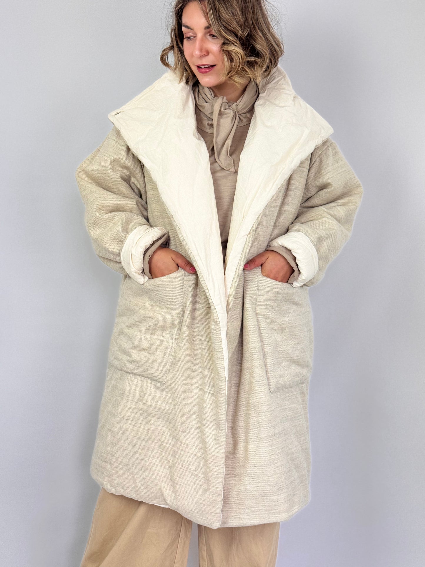 Elsa Esturgie Opera Coat Ecru