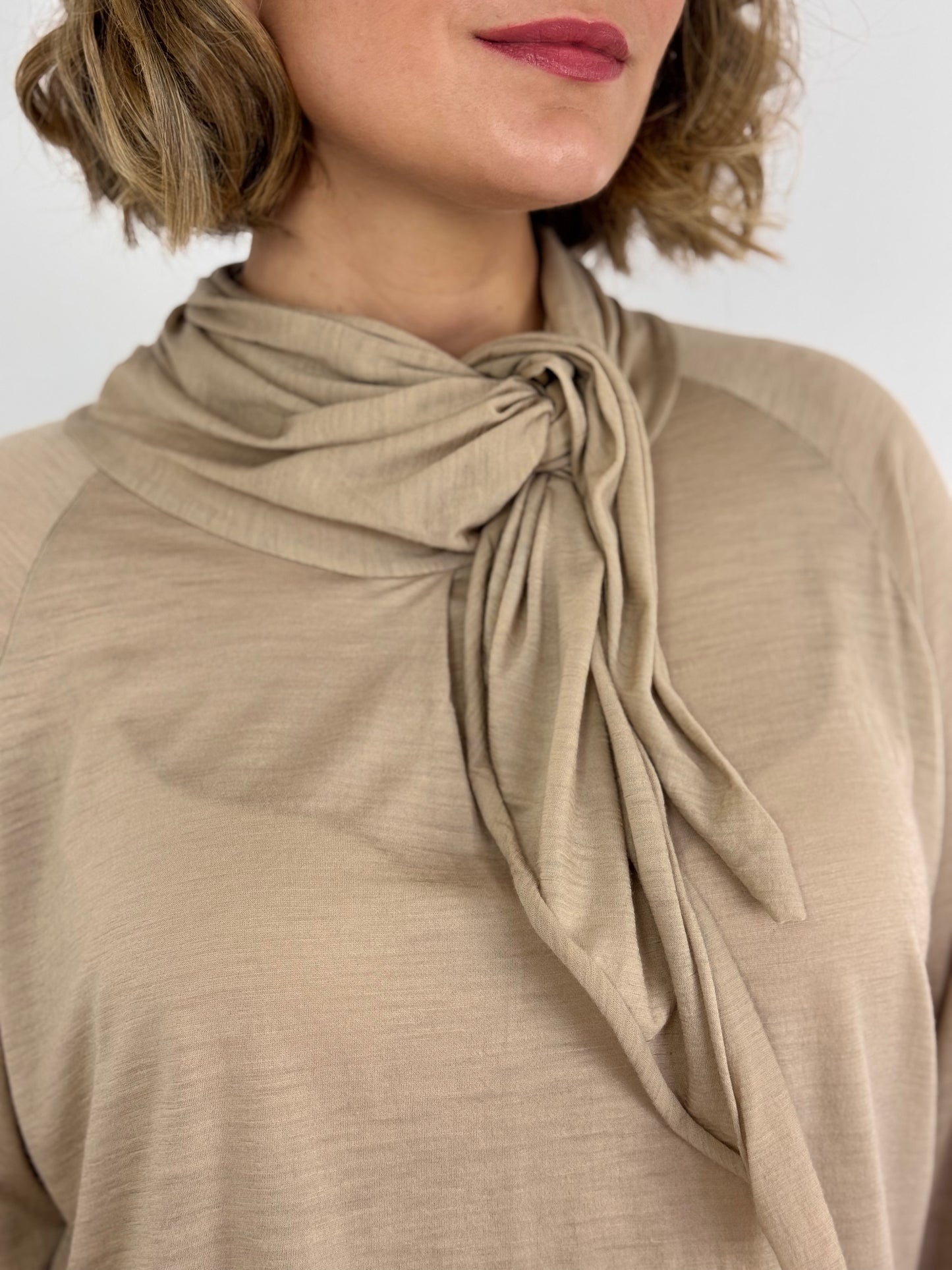 Elsa Esturgie Ombelle Blouse Beige