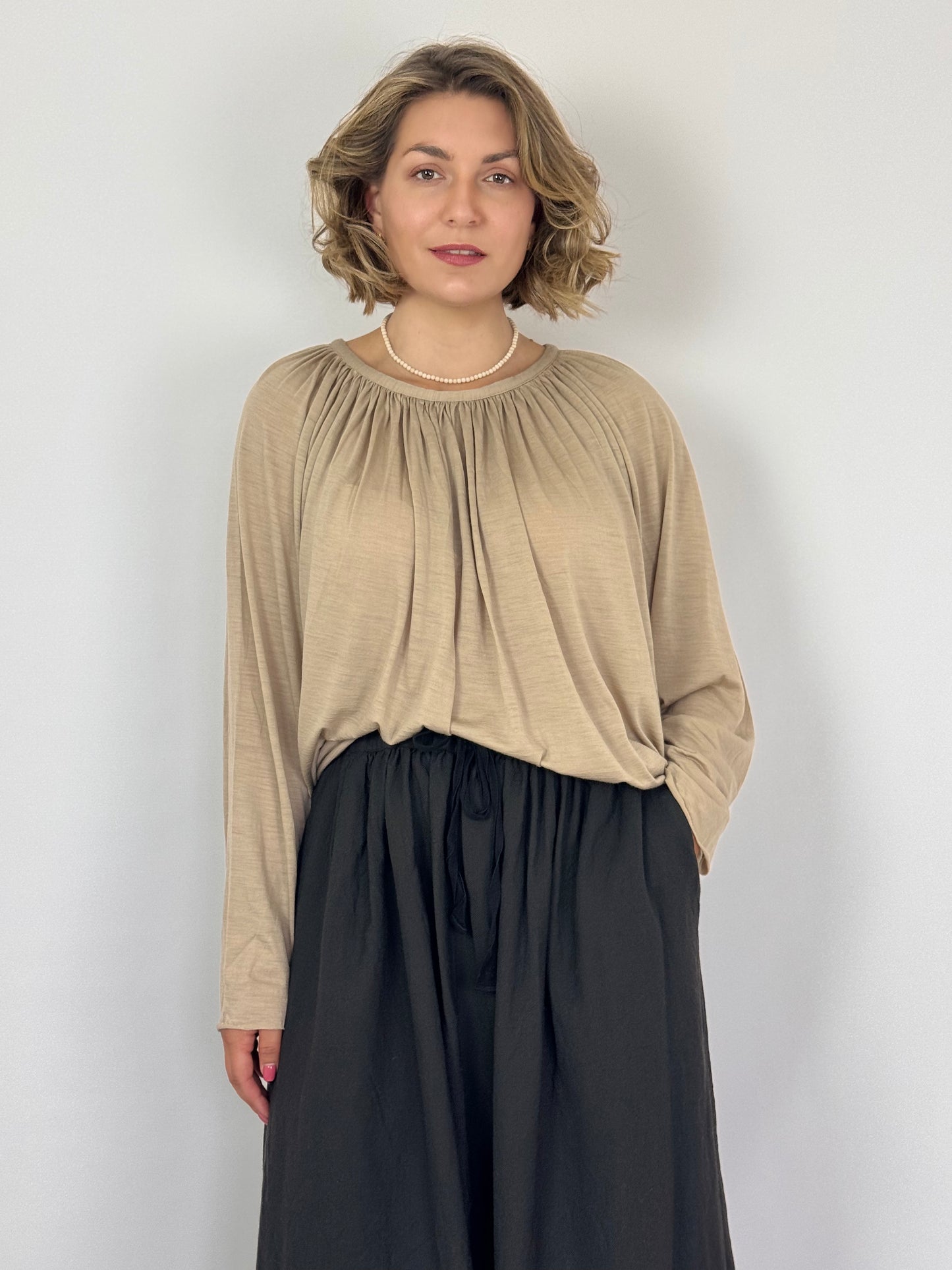 Elsa Esturgie Oranda Blouse Beige