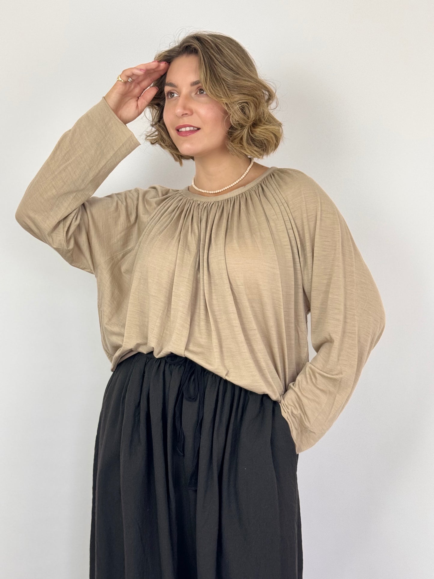 Elsa Esturgie Oranda Blouse Beige