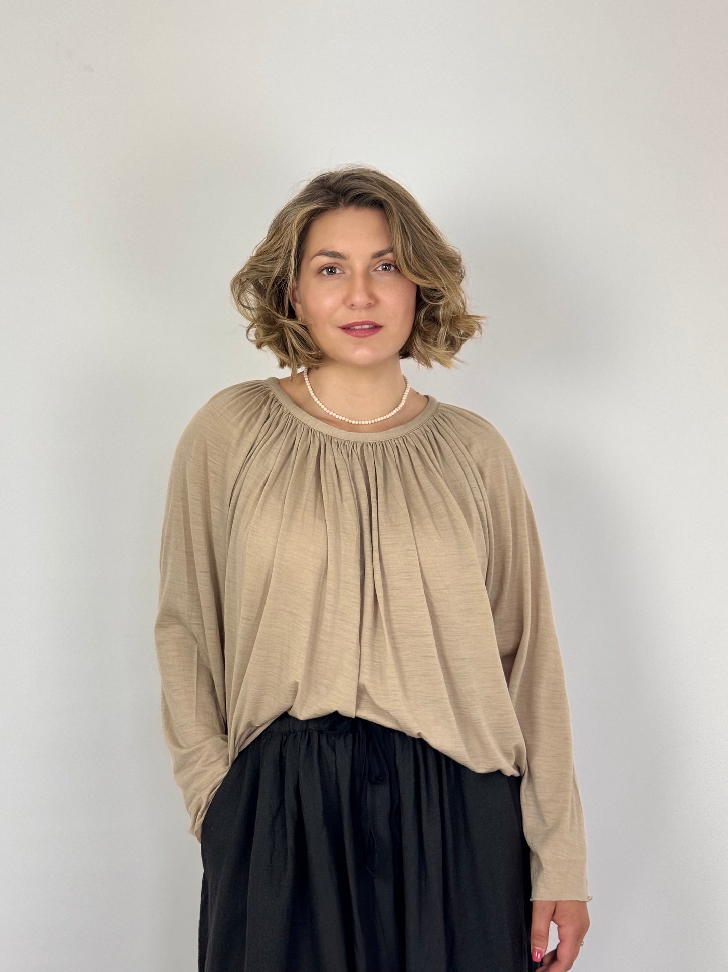 Elsa Esturgie Oranda Blouse Beige