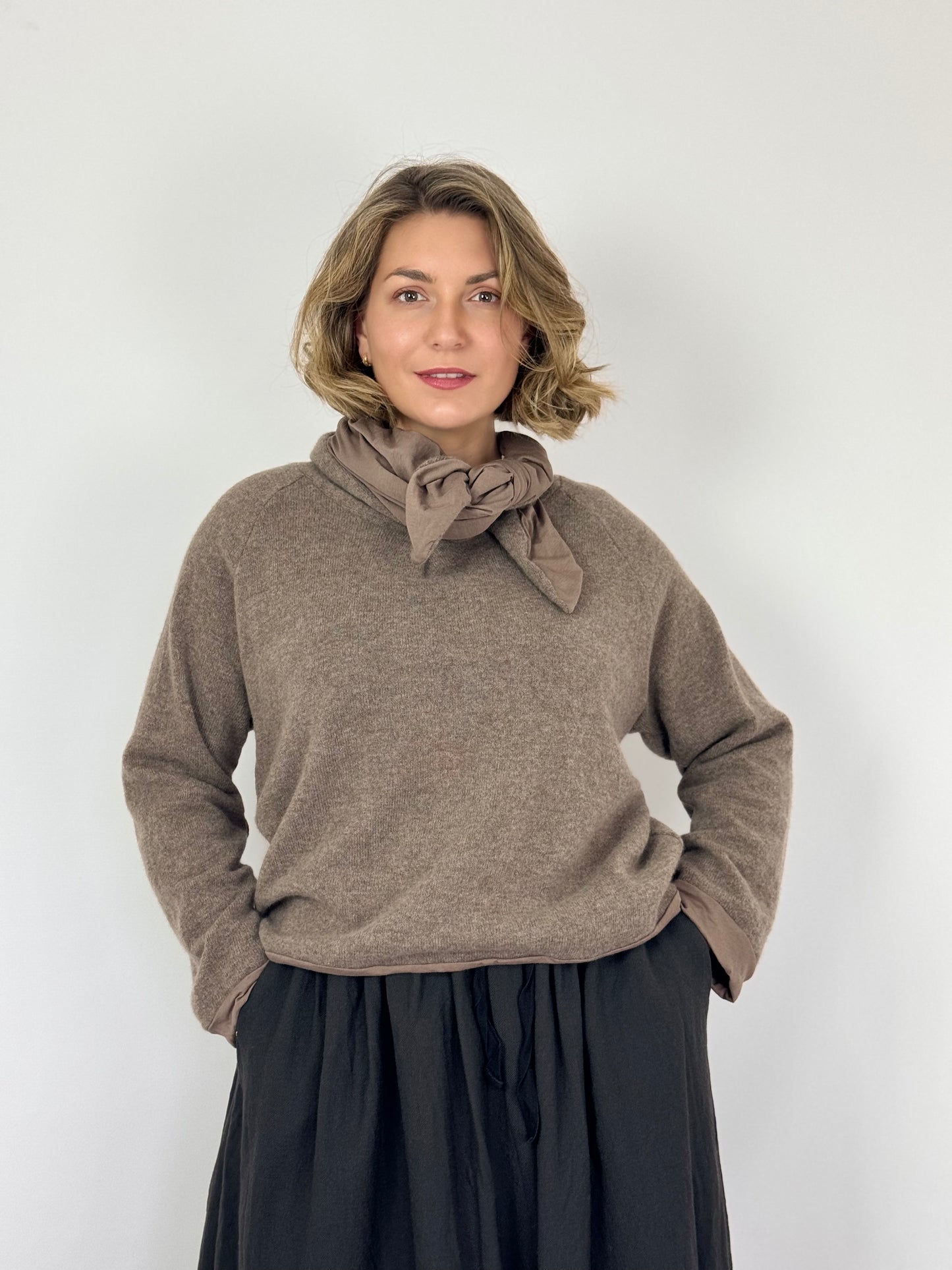Elsa Esturgie Orage Jumper Taupe