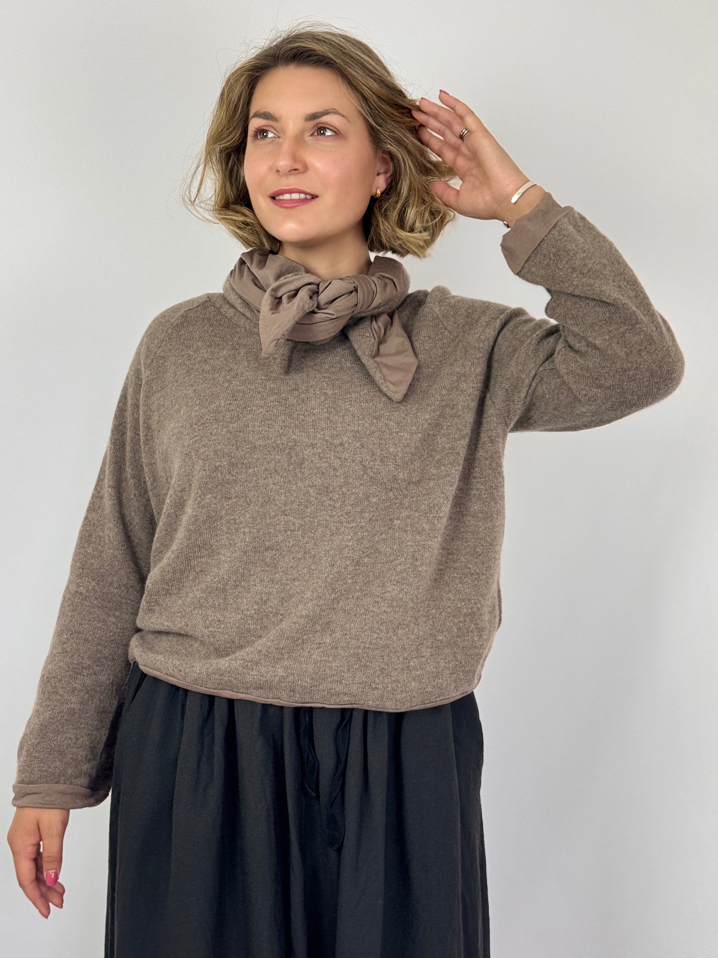 Elsa Esturgie Orage Jumper Taupe