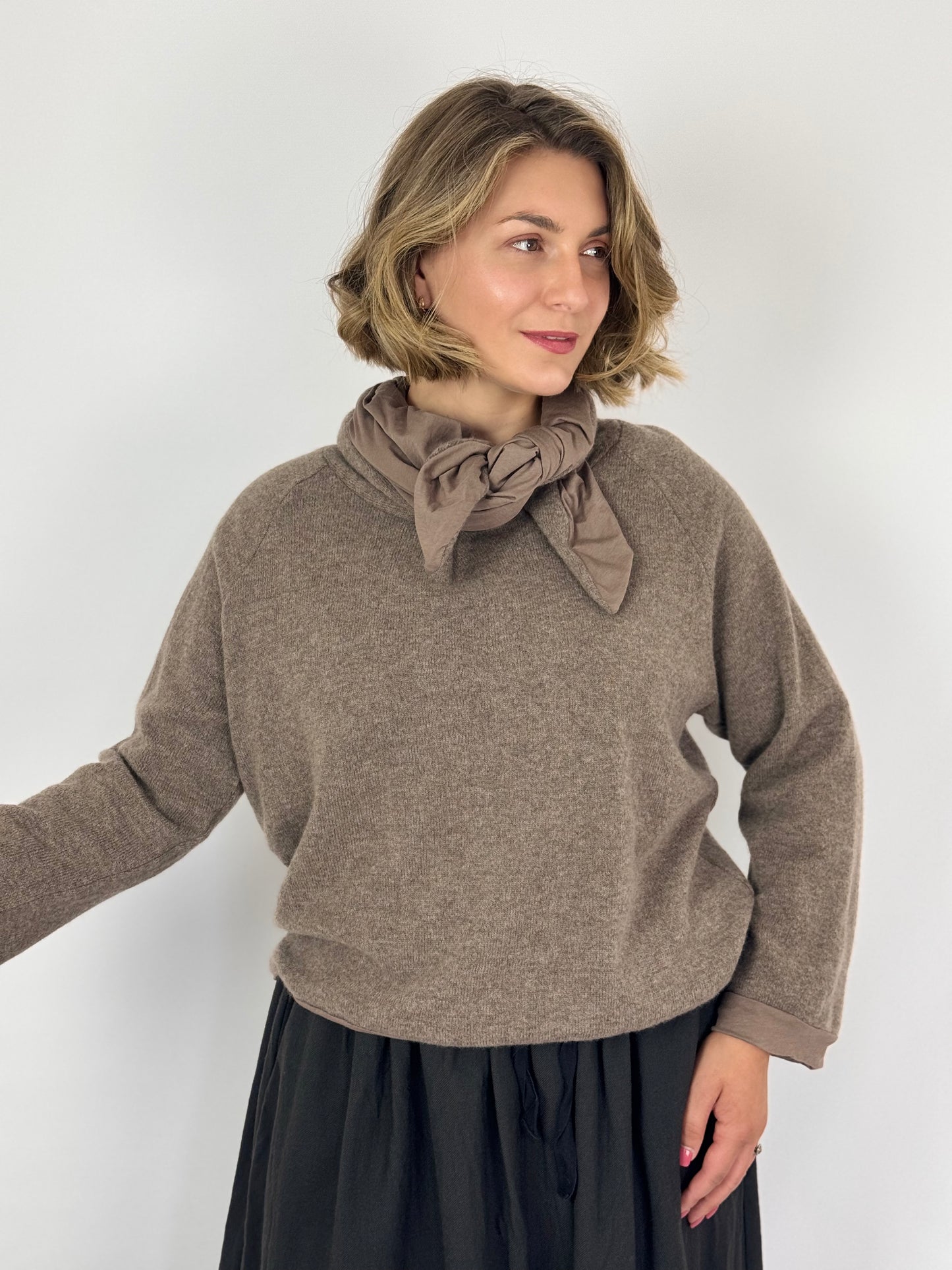 Elsa Esturgie Orage Jumper Taupe