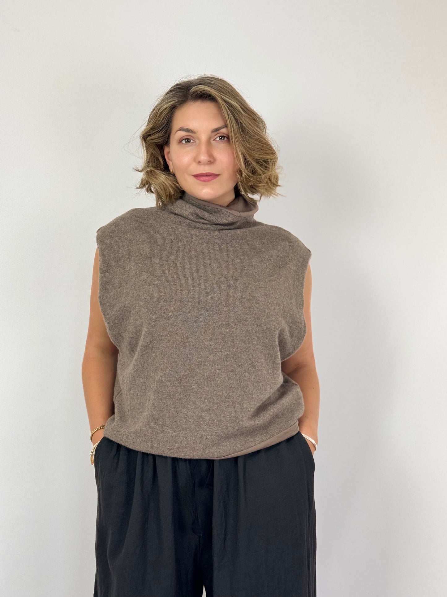Elsa Esturgie Octobre Jumper Taupe