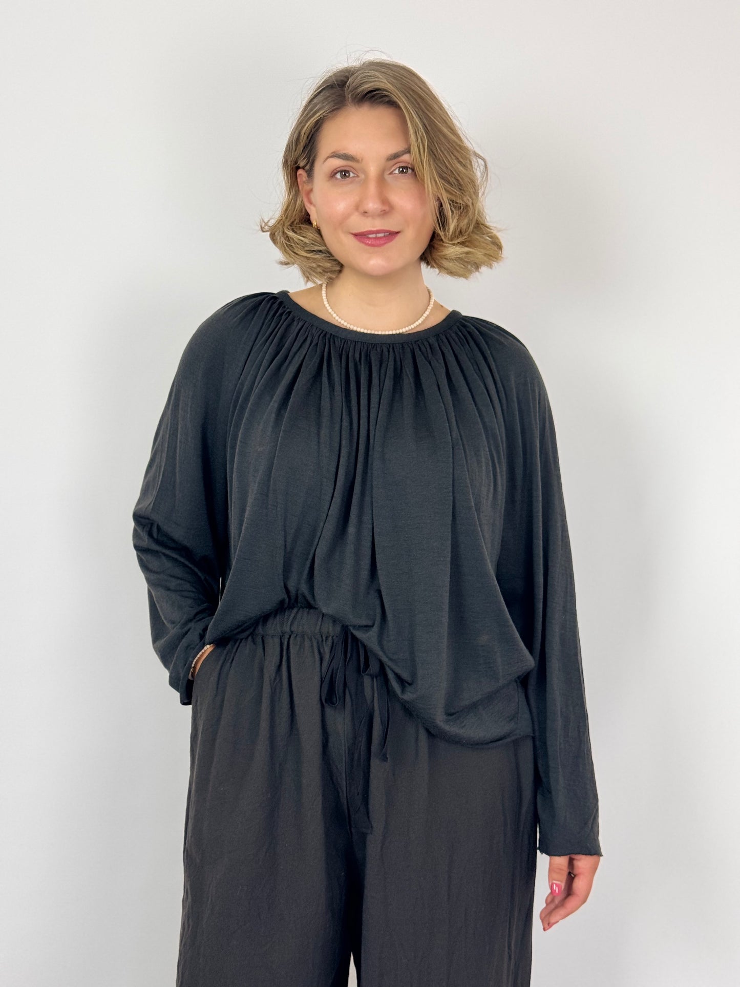 Elsa Esturgie Oranda Blouse Carbon